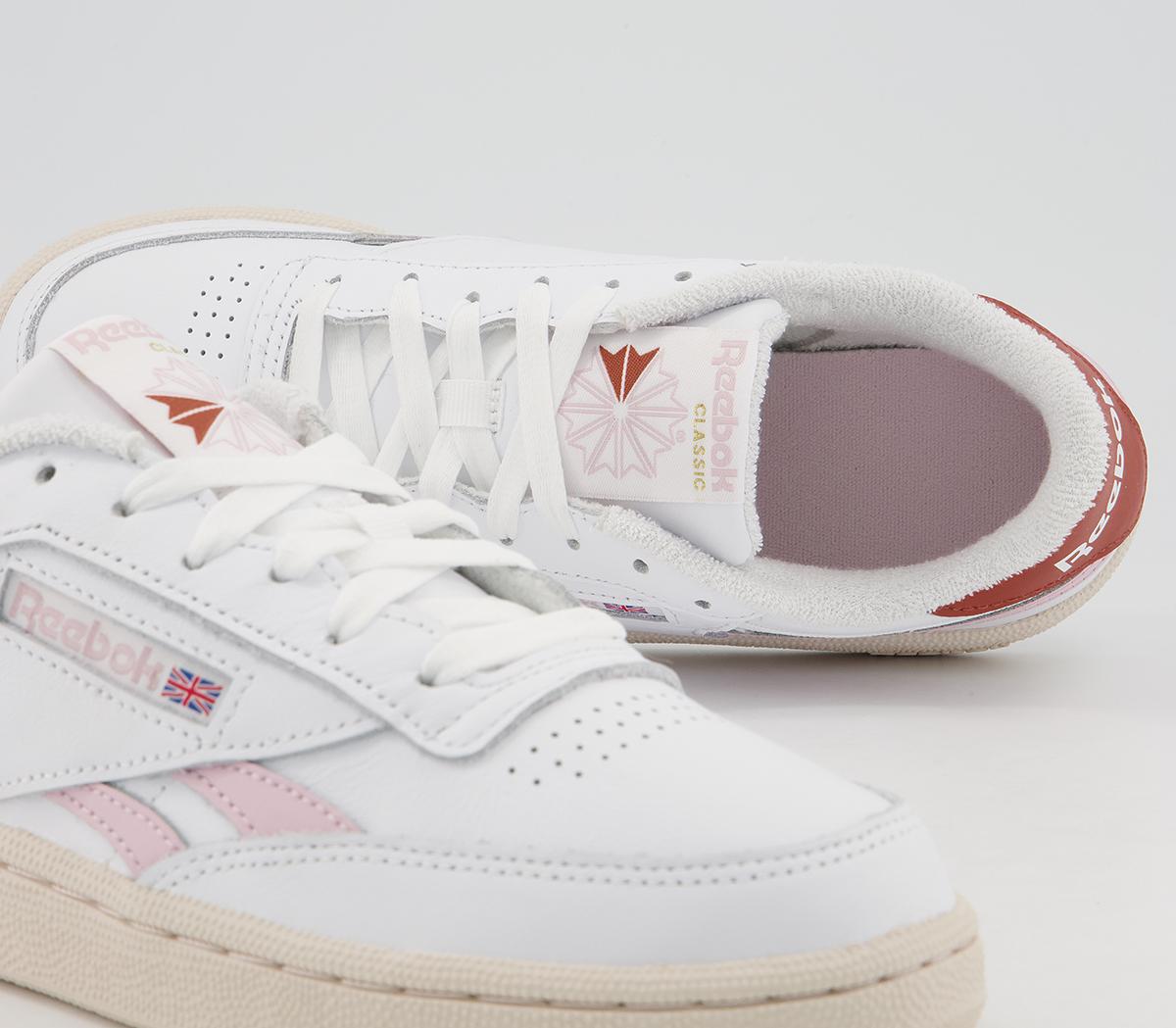 Reebok Club C Revenge Trainers Reebok Club C Revenge Trainers White Frost Berry Baked Earth