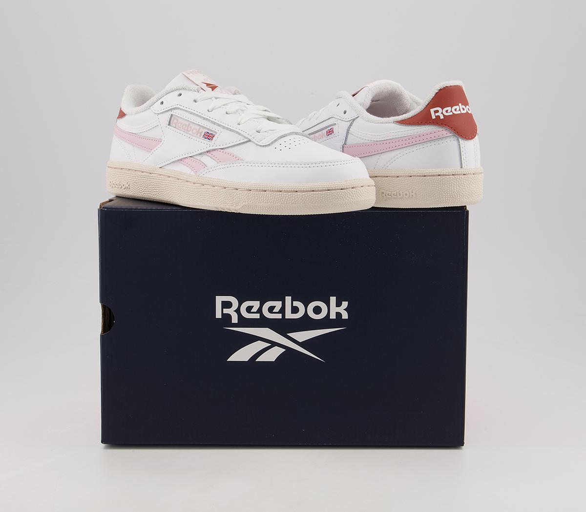 Reebok Club C Revenge Trainers Reebok Club C Revenge Trainers White Frost Berry Baked Earth