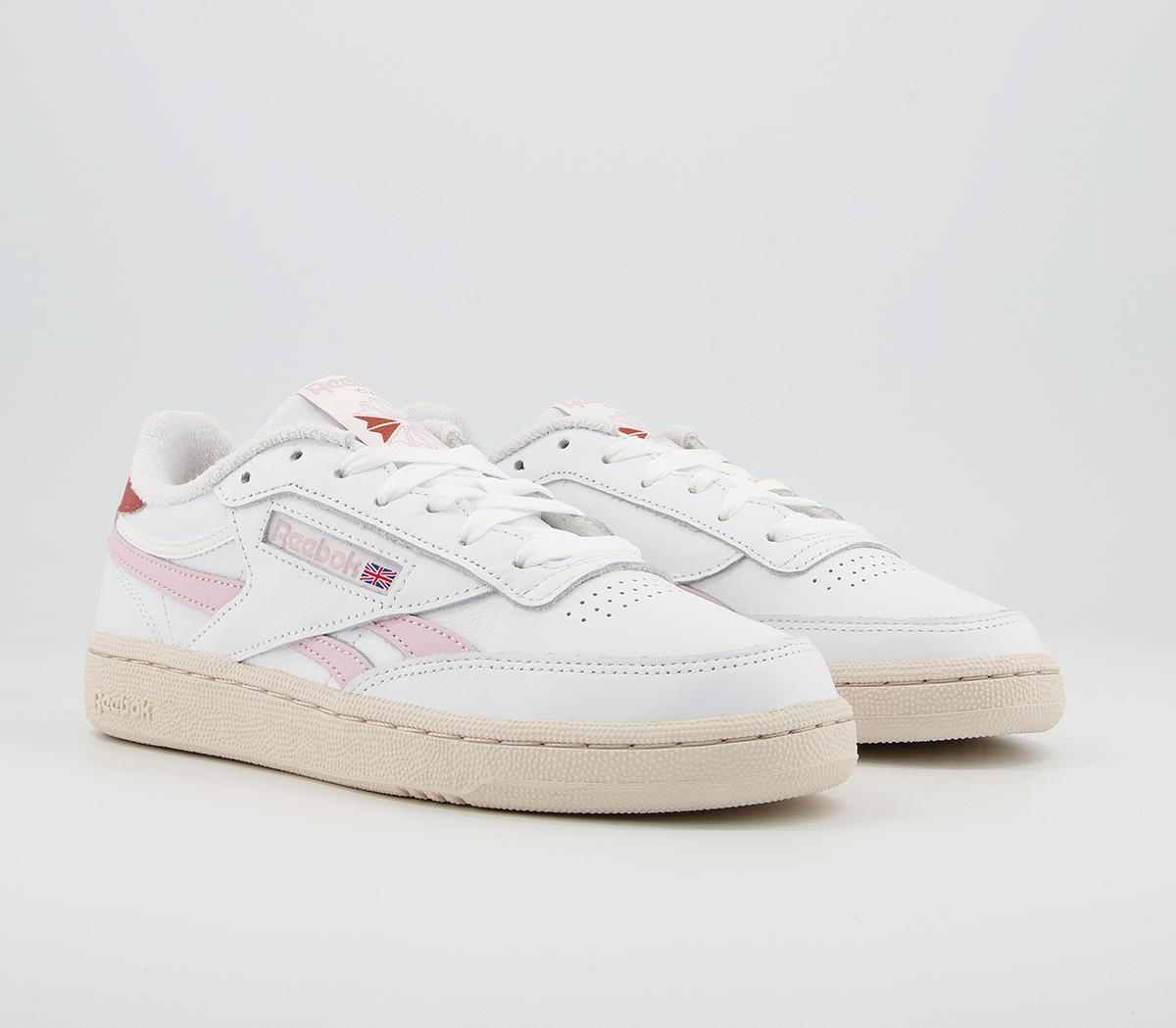 Reebok Club C Revenge Trainers Reebok Club C Revenge Trainers White Frost Berry Baked Earth