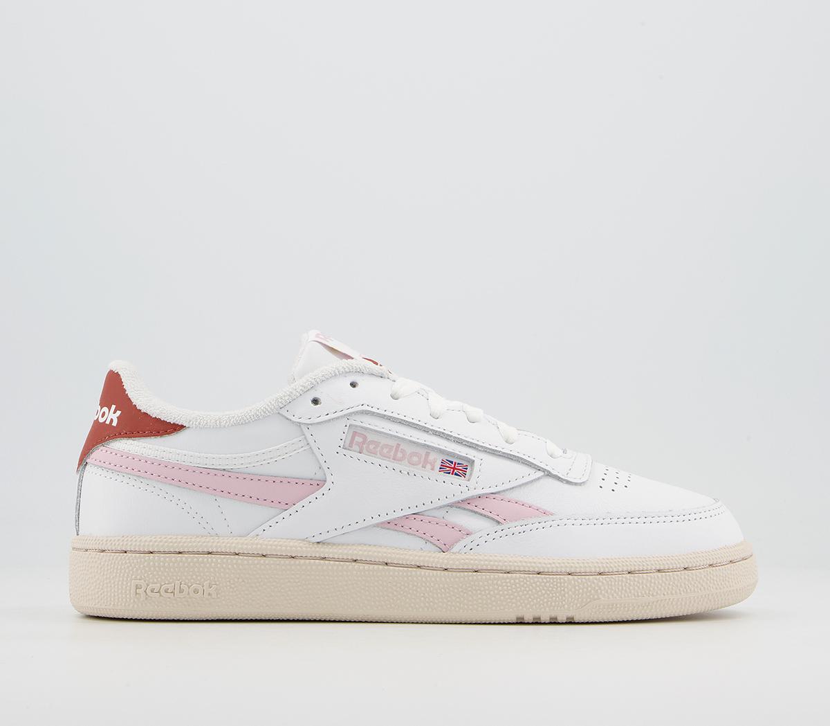 Reebok Club C Revenge Trainers White Frost Berry Baked Earth - Women's ...