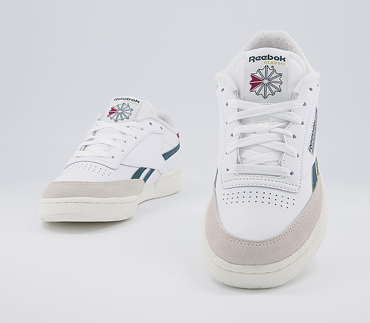 Reebok Club C Revenge Trainers Reebok Club C Revenge Trainers White Midnight Punch Berry