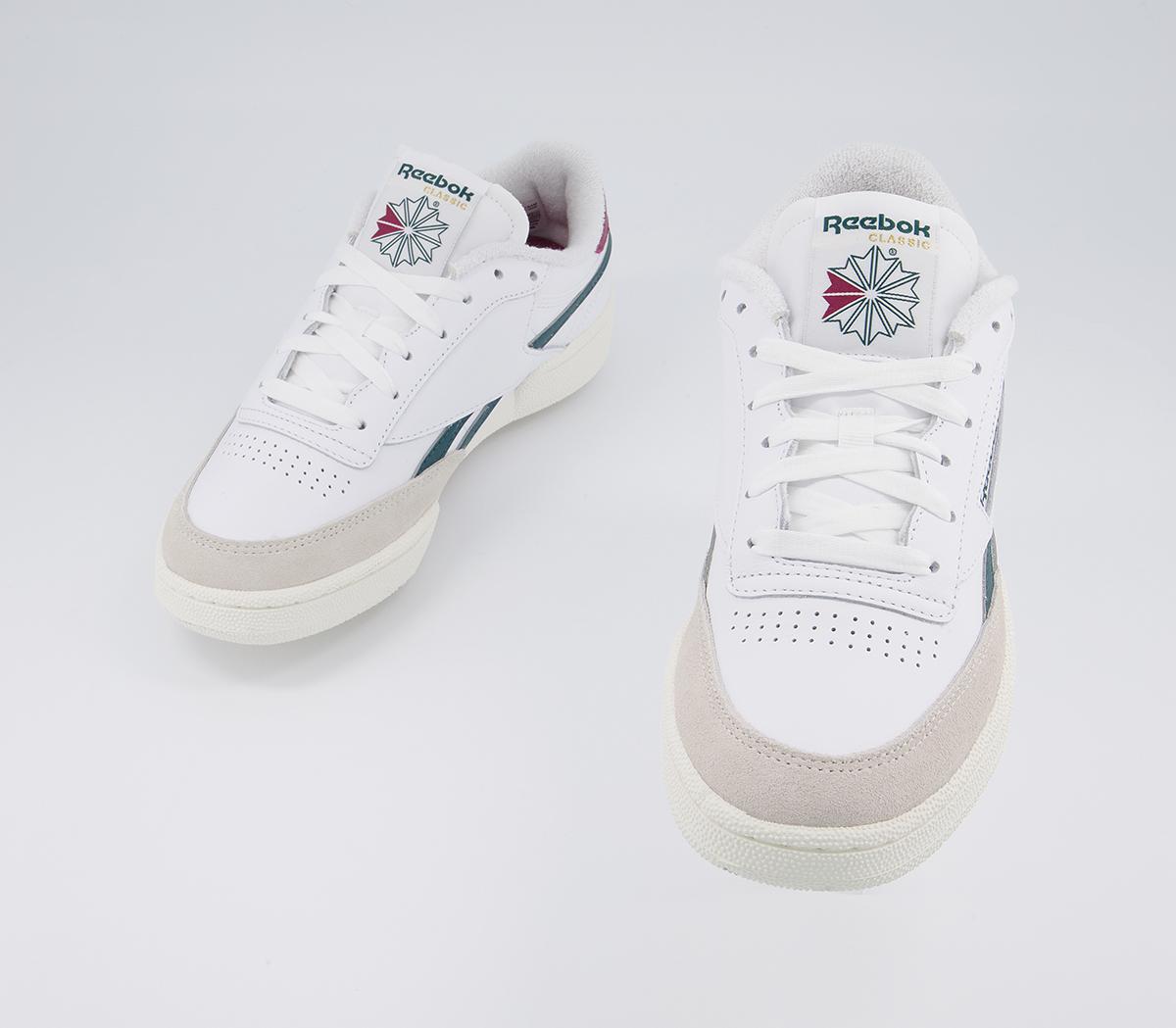 Reebok Club C Revenge Trainers Reebok Club C Revenge Trainers White Midnight Punch Berry