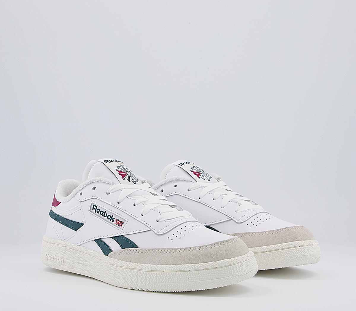 Reebok Club C Revenge Trainers Reebok Club C Revenge Trainers White Midnight Punch Berry