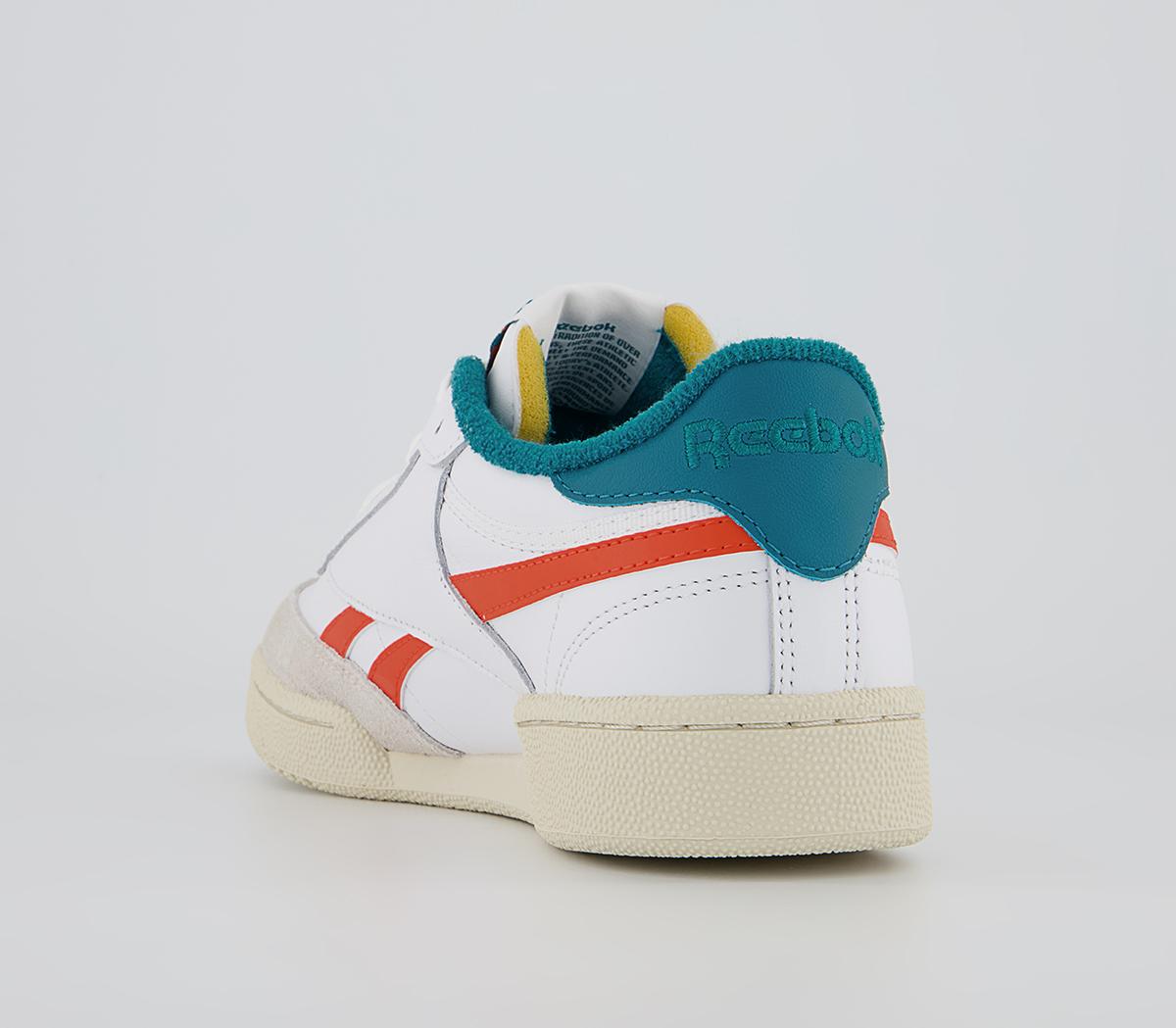 Reebok Club C Revenge Trainers Reebok Club C Revenge Trainers White Orange Teal