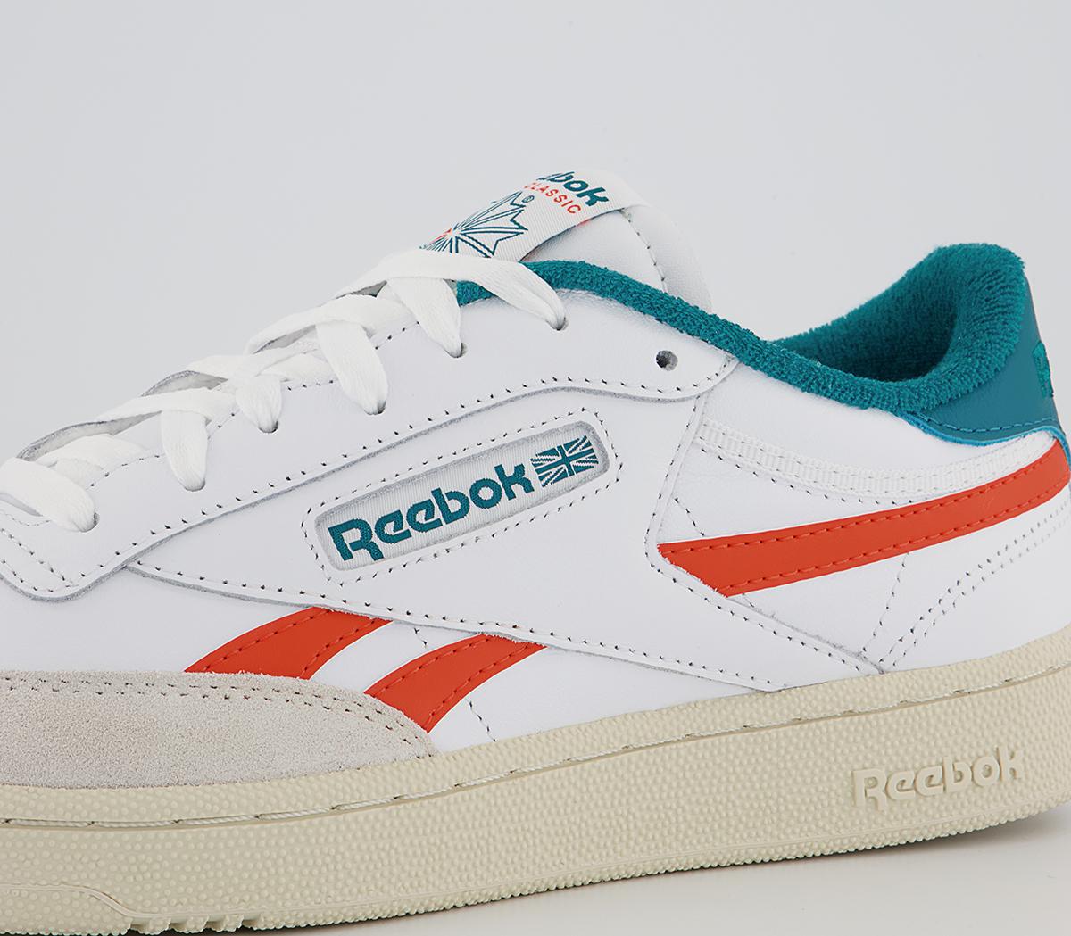 Reebok Club C Revenge Trainers Reebok Club C Revenge Trainers White Orange Teal