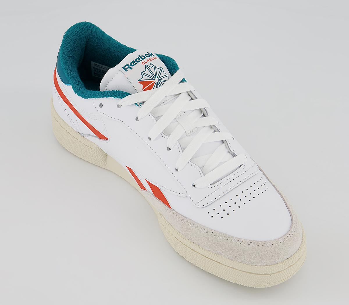 Reebok Club C Revenge Trainers Reebok Club C Revenge Trainers White Orange Teal
