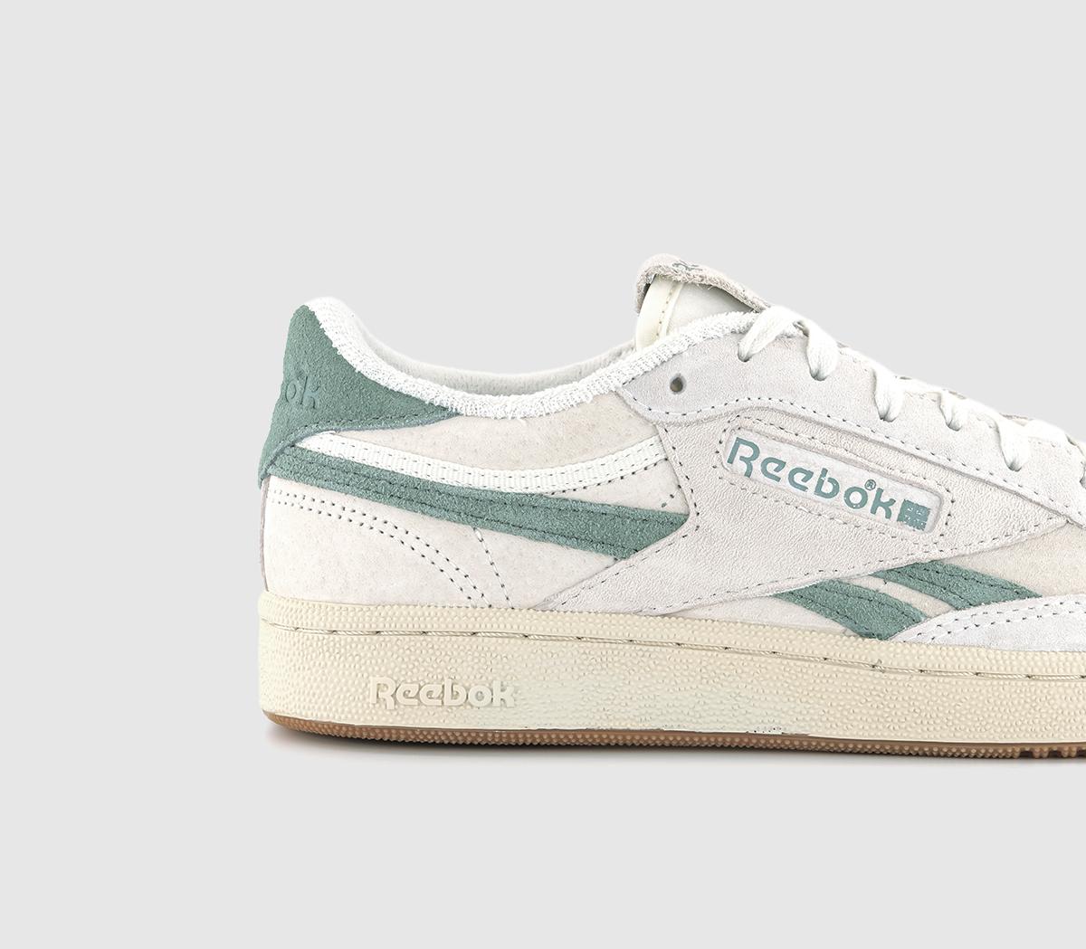 Reebok Club C Revenge Trainers Chalk Chalk Harmony Green - Women's Trainers