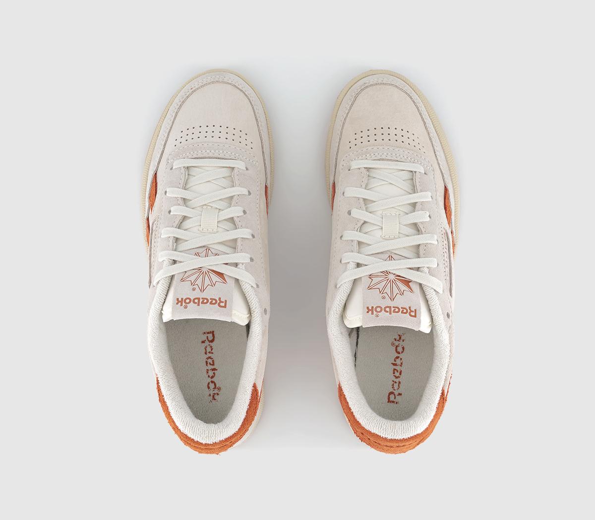 Orange Rugby Trainers Reebok Club C Revenge Trainers Chalk Burnt Orange Burnt Orange - Women ...