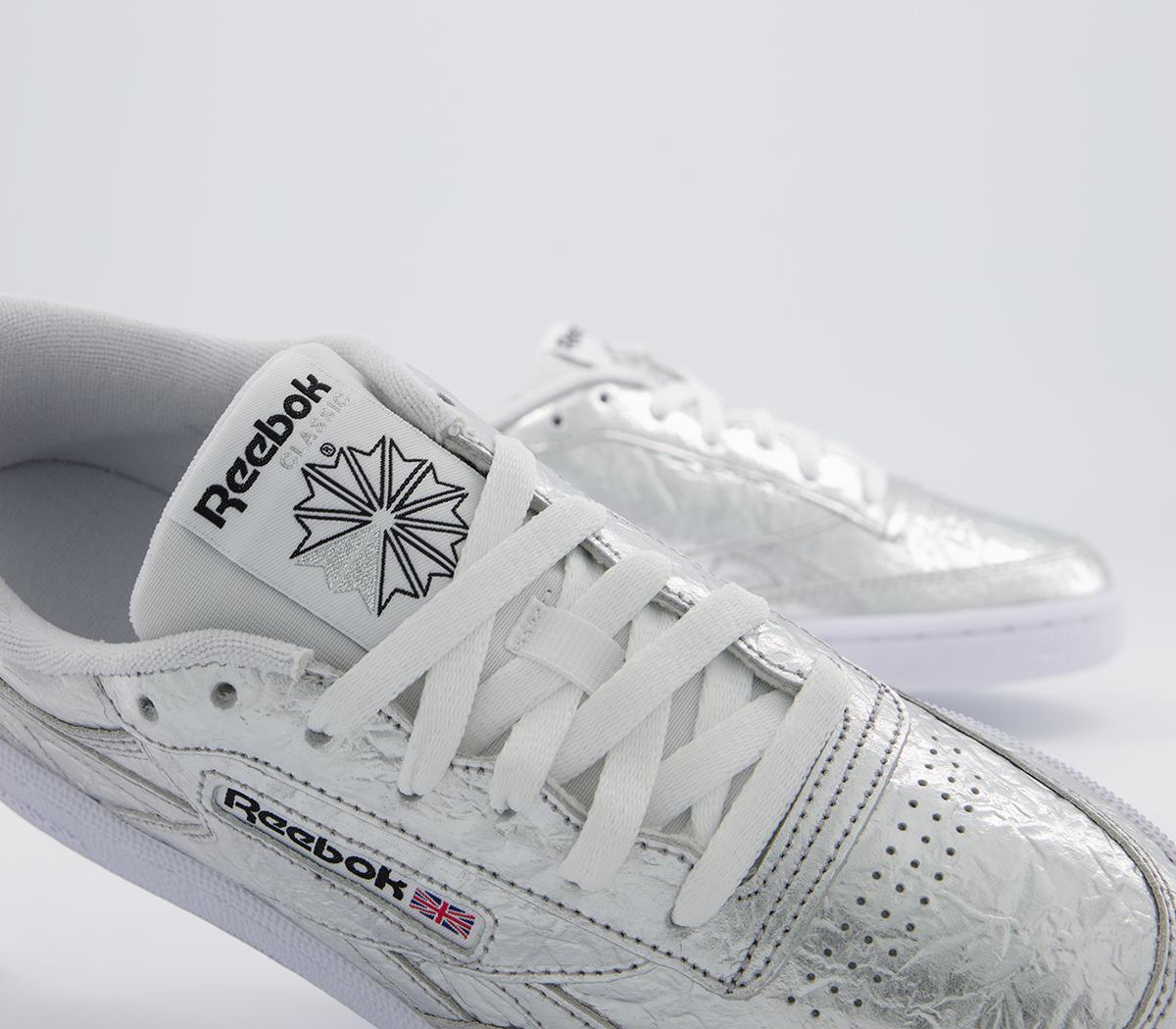 Reebok Silver Trainers Reebok Classic Womens Sneakers Shoes