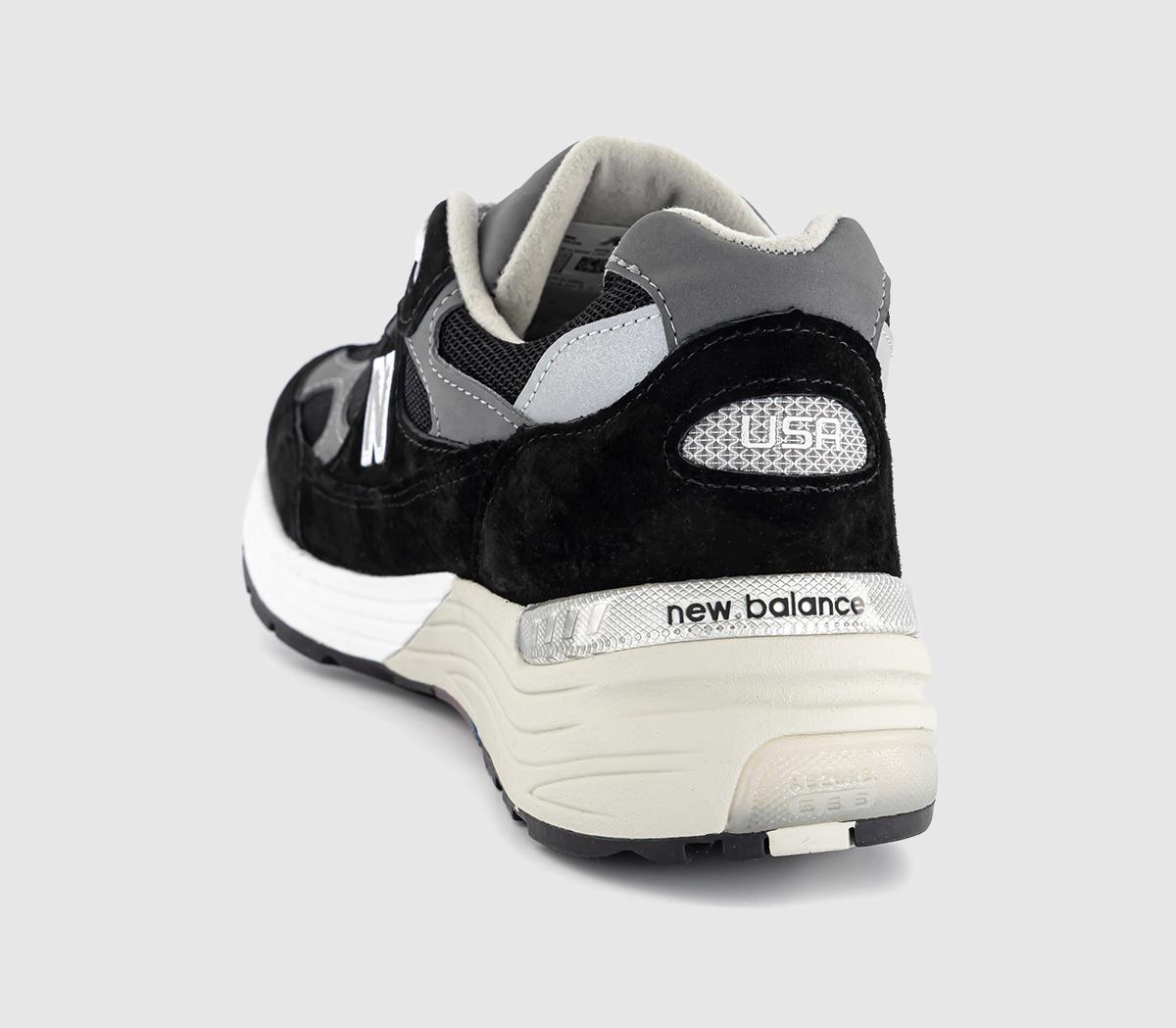 New Balance M992 Made in USA Trainers Black Grey - Men's Trainers