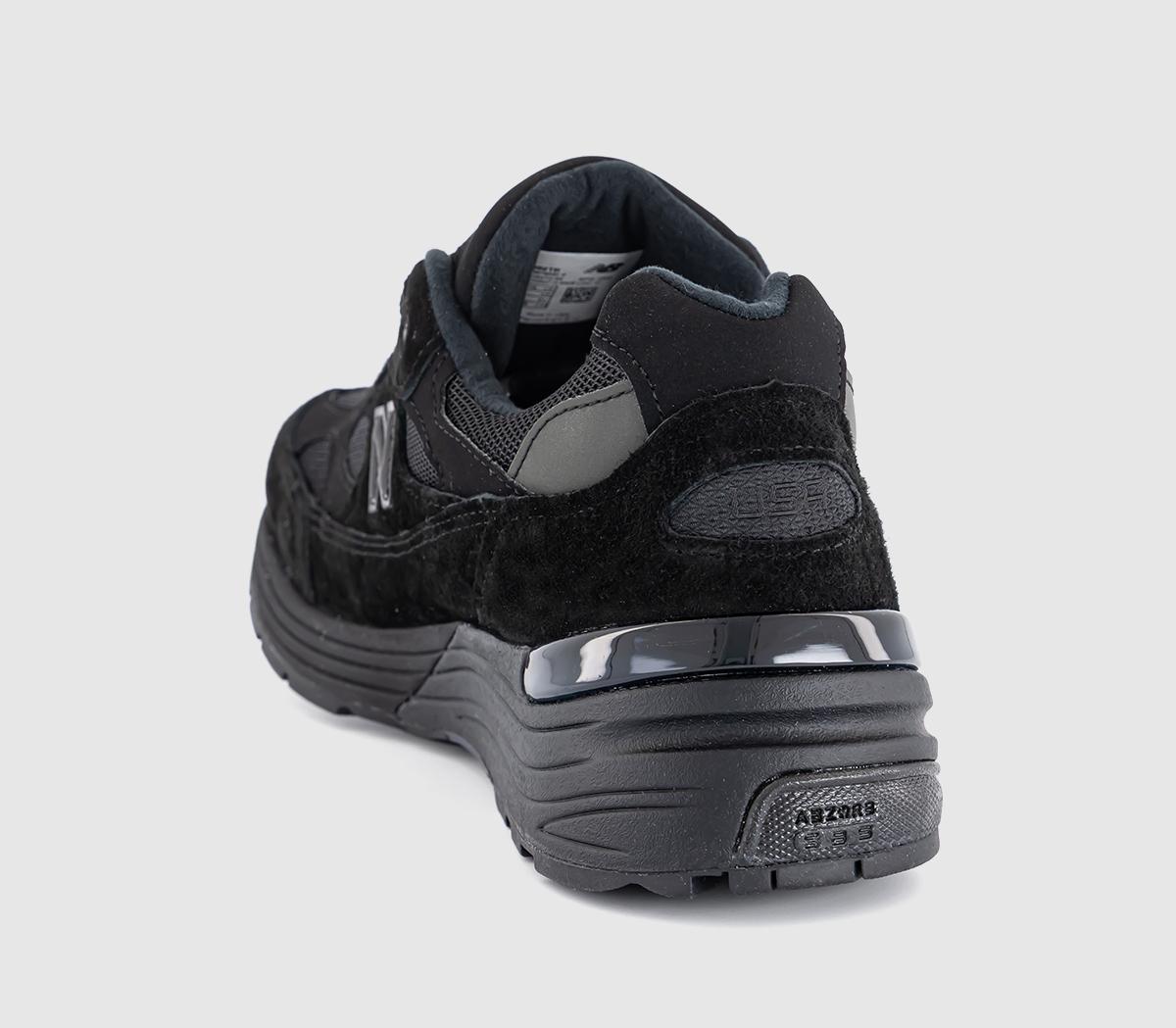 New Balance 992 Made in USA Trainers Triple Black - Men's Trainers