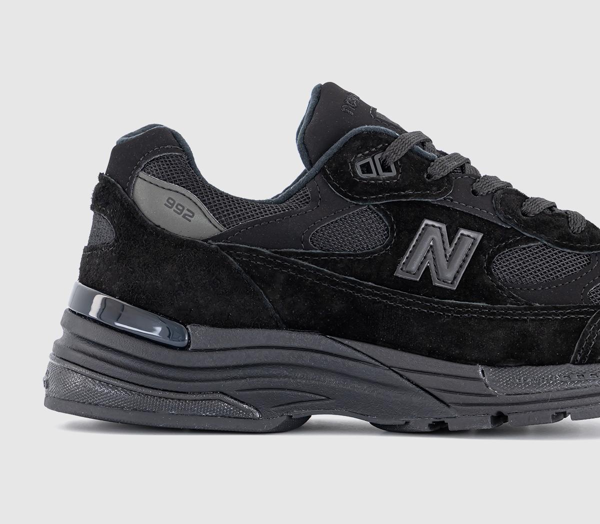 New Balance 992 Made in USA Trainers Triple Black - Men's Trainers