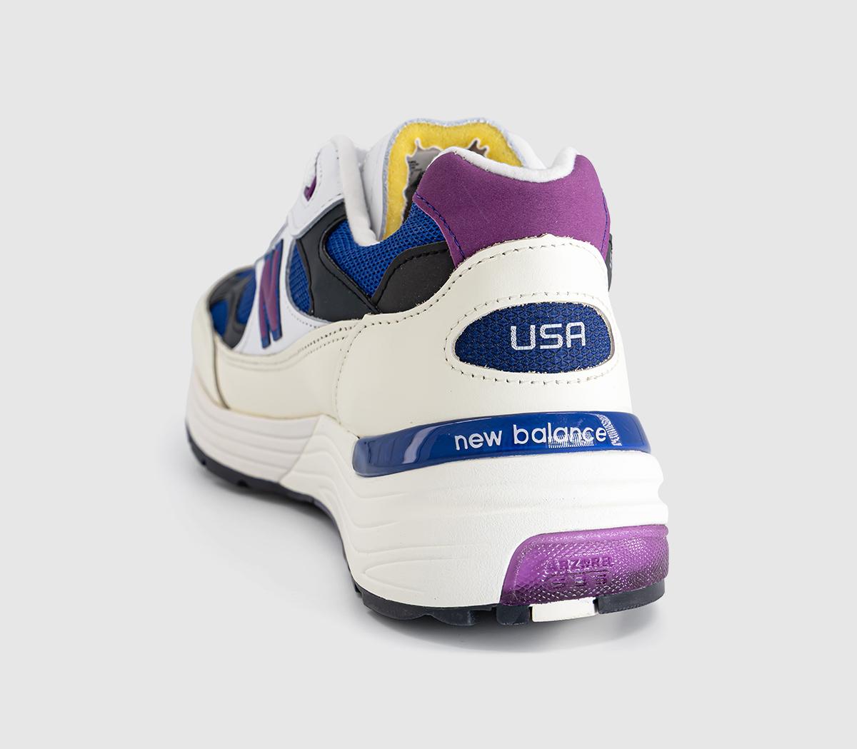 New BalanceMade in the USA 992 TrainersWhite Purple