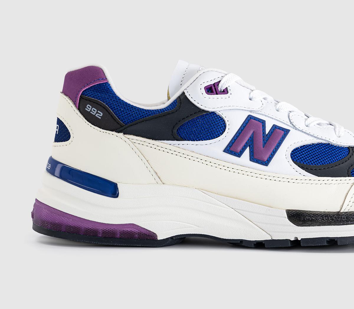 New BalanceMade in the USA 992 TrainersWhite Purple