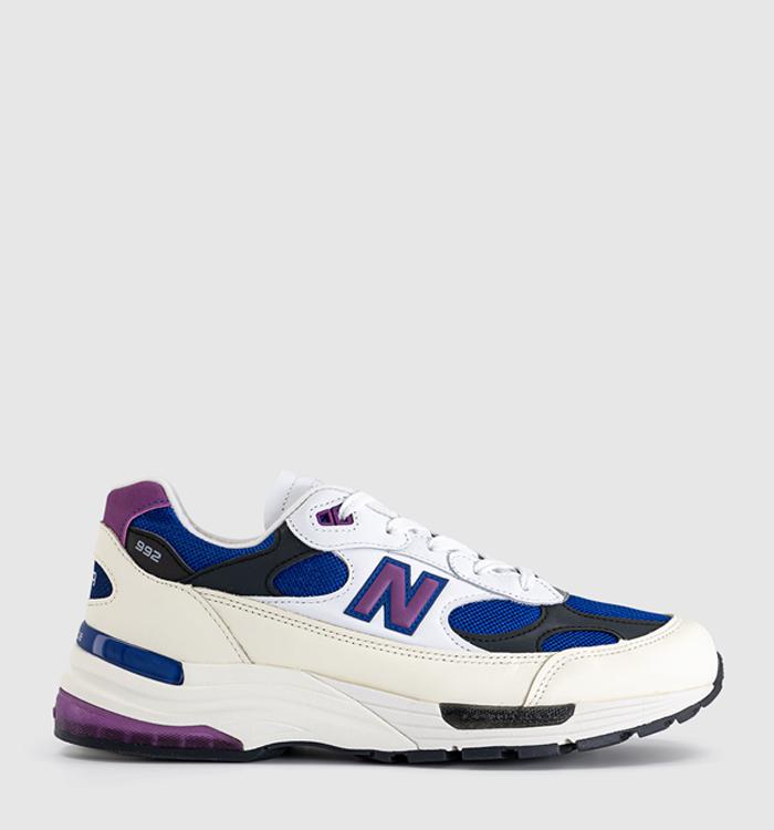 New Balance Made in the USA 992 Trainers White Purple