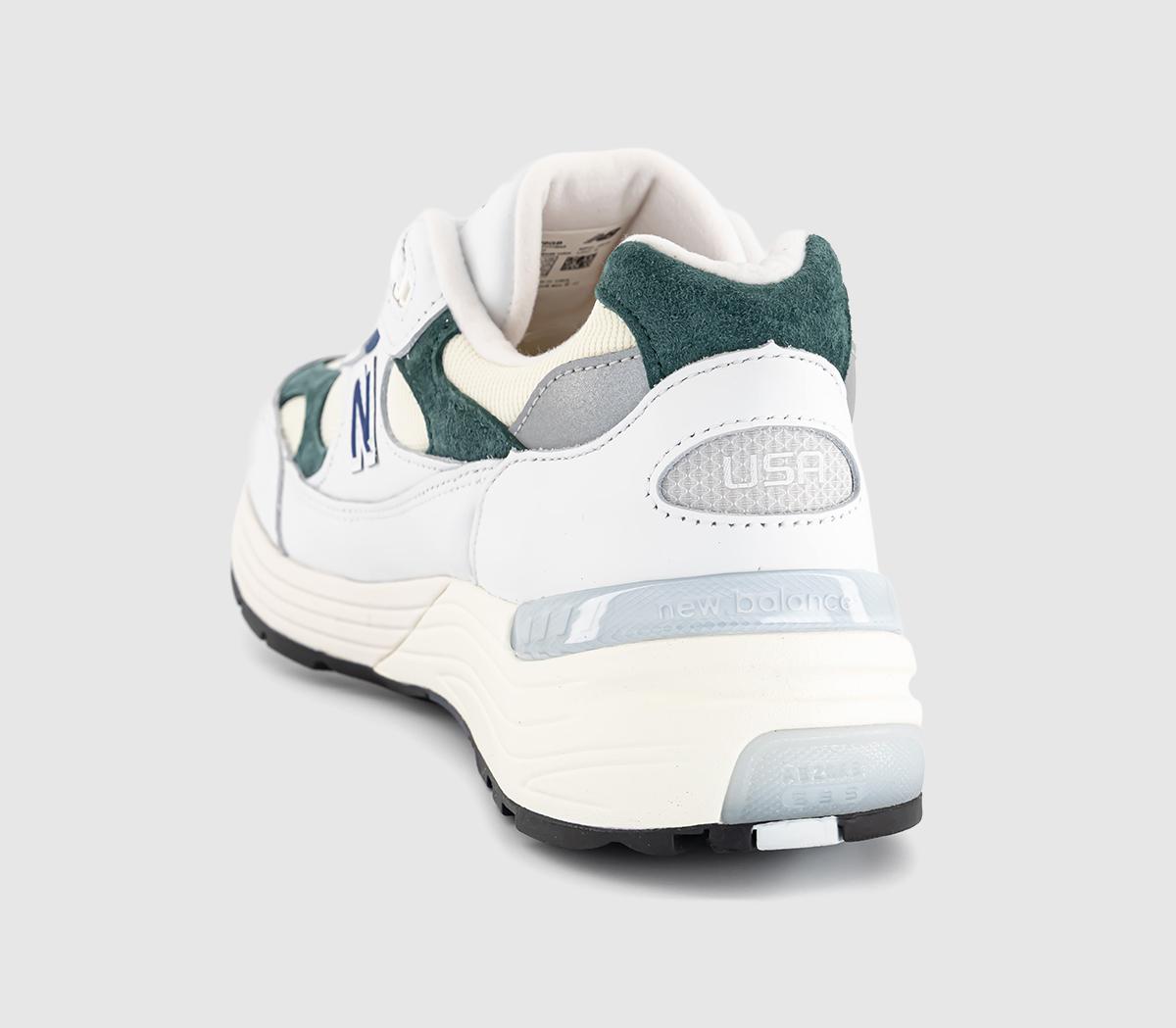 New BalanceM992 TrainersWhite Green Blue