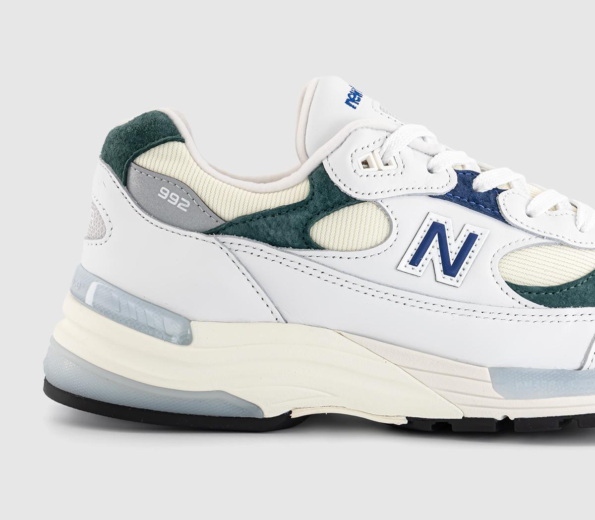 New BalanceM992 TrainersWhite Green Blue