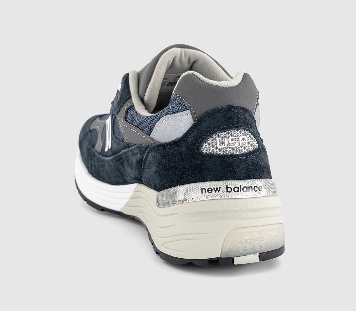 New Balance992 Made in USA TrainersNavy Grey