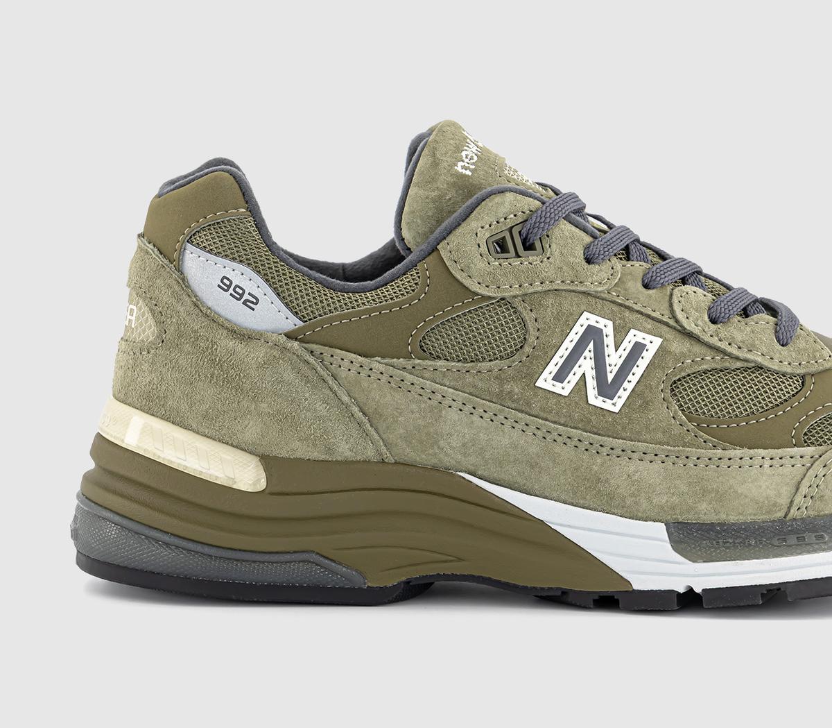 New Balance 992 Made in USA Trainers Dark Camo Men's Trainers - Main Image