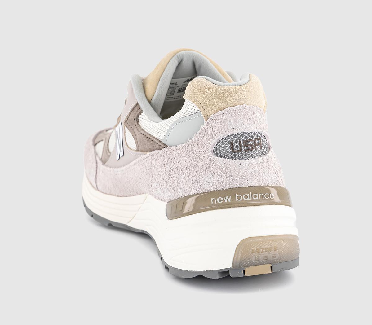 New Balance992 Made in USA TrainersBeige Brown