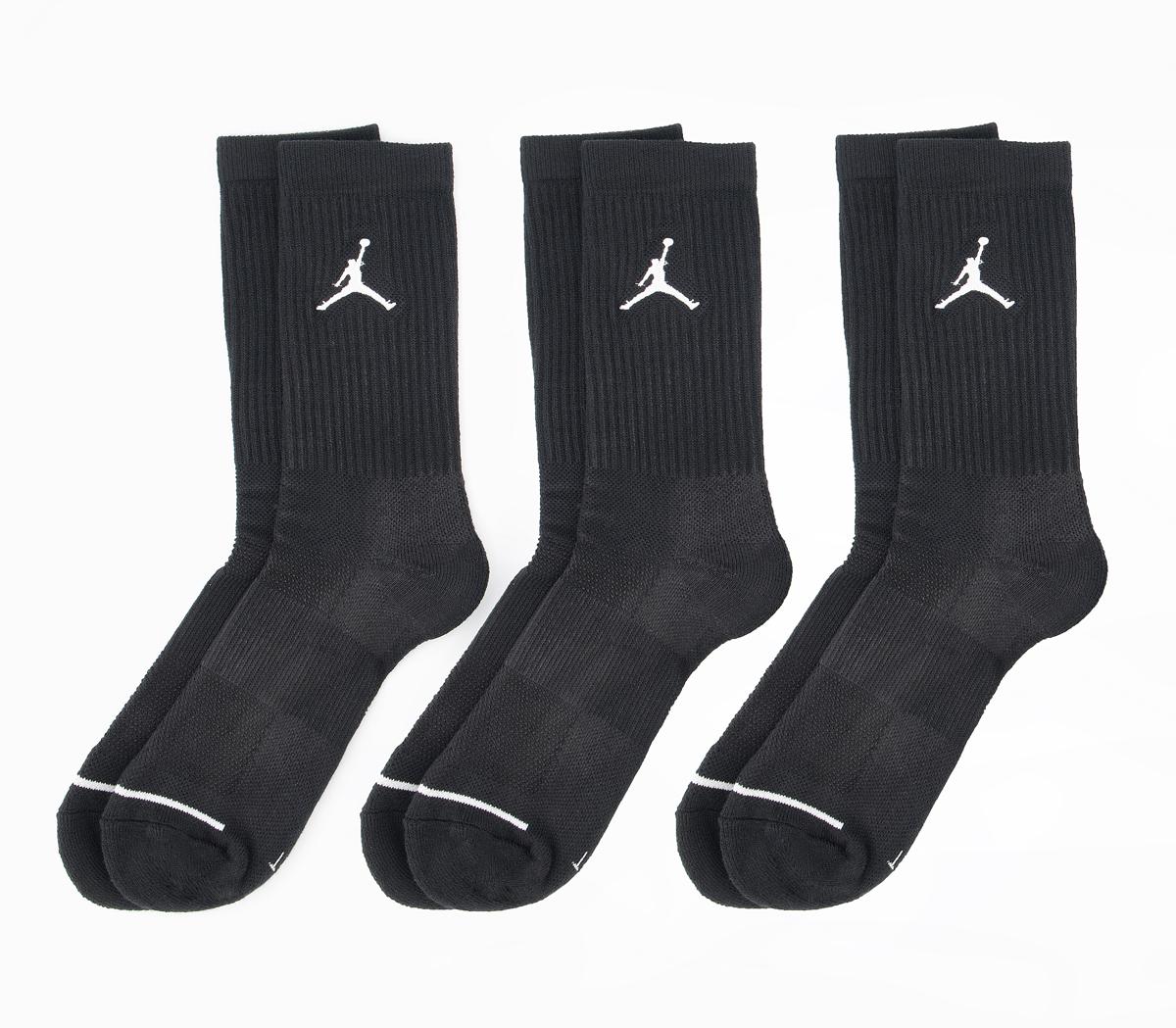 NikeJordan Jumpman Crew Socks 3 PairsBlack
