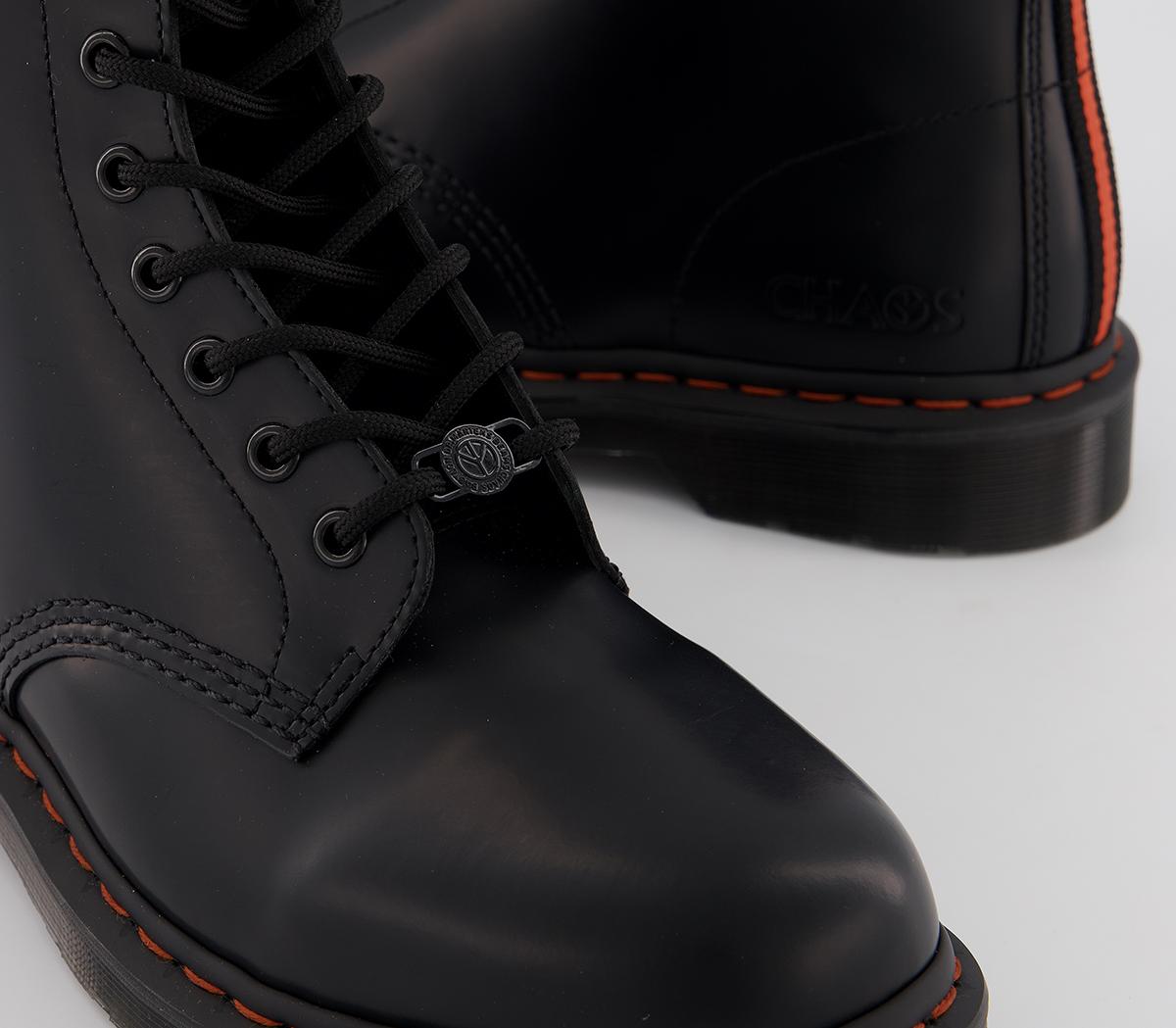 Martens 1460 Beams X Babylon Boots Black Smooth Leather
