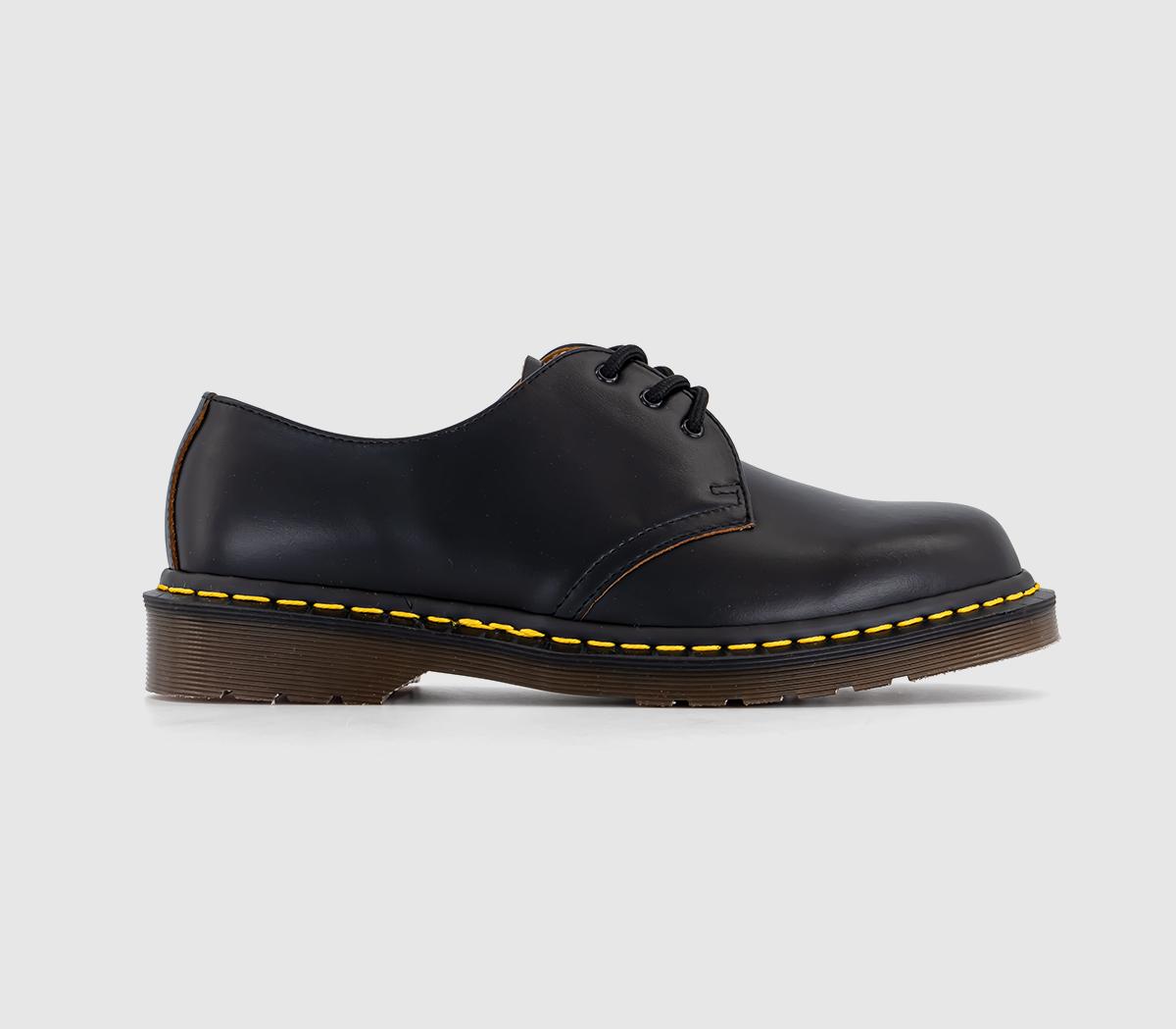 Dr. Martens Mens Vintage 3 Eye Shoes Black Quillon, 9