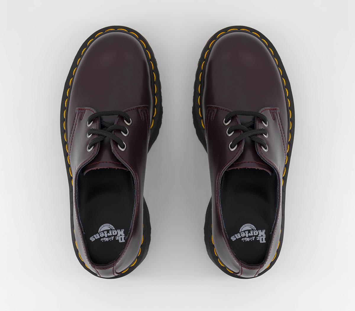 Dr. Martens1461 Quad 3 Eye ShoesBurgundy Smooth