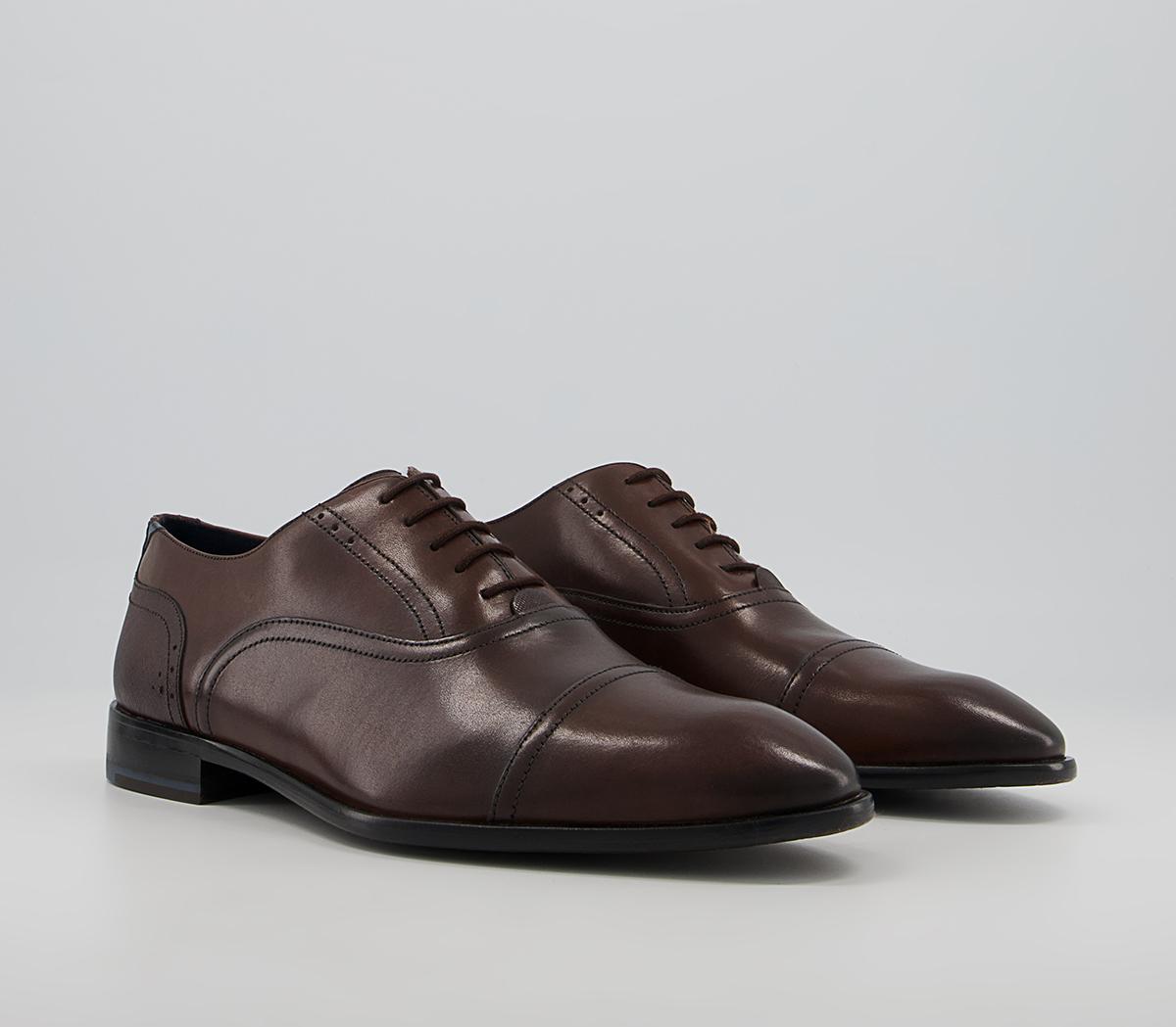 Ted Baker Circass Toecap Oxford Shoes Brown - Men’s Smart Shoes