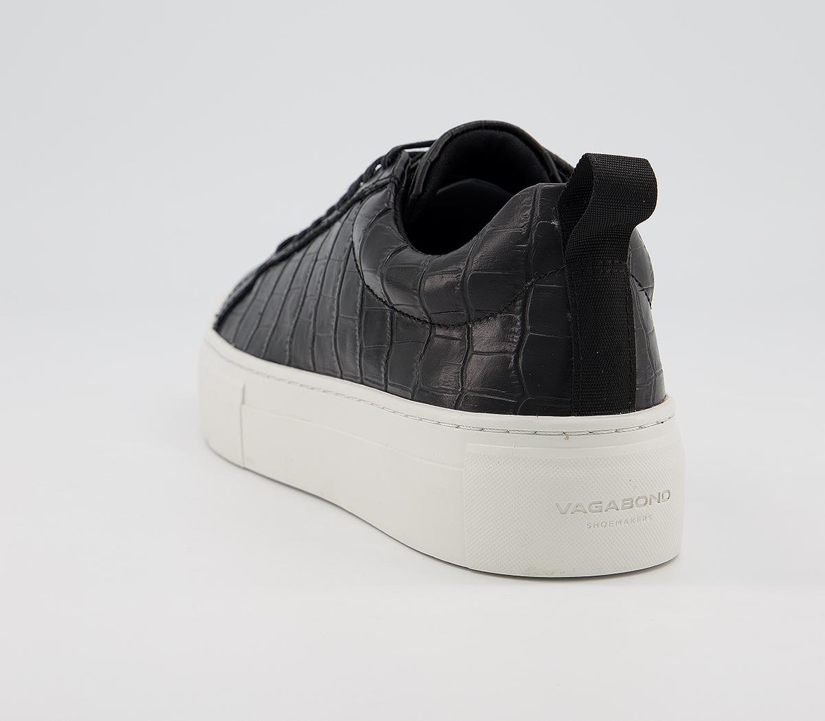 Vagabond ShoemakersZoe Platform SneakersBlack Croc