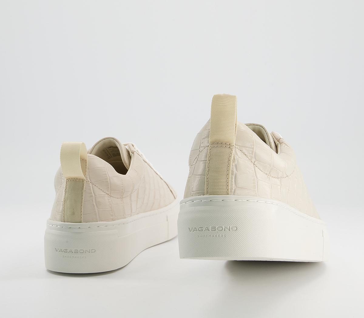 Vagabond Shoemakers Zoe Platform Sneakers Off White Croc - Flat Shoes ...