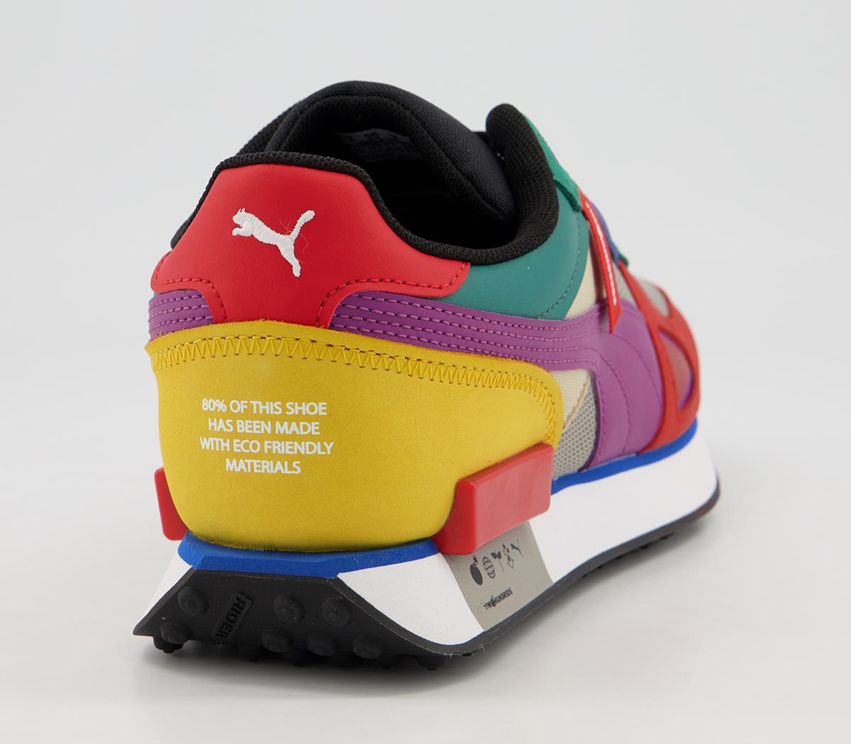 Puma Future Rider Trainers Puma Future Rider Trainers The Hundreds Molten Lava Amethyst Puma White