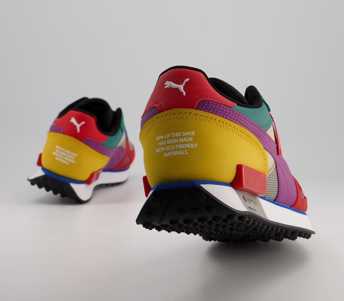 Puma Future Rider Trainers Puma Future Rider Trainers The Hundreds Molten Lava Amethyst Puma White