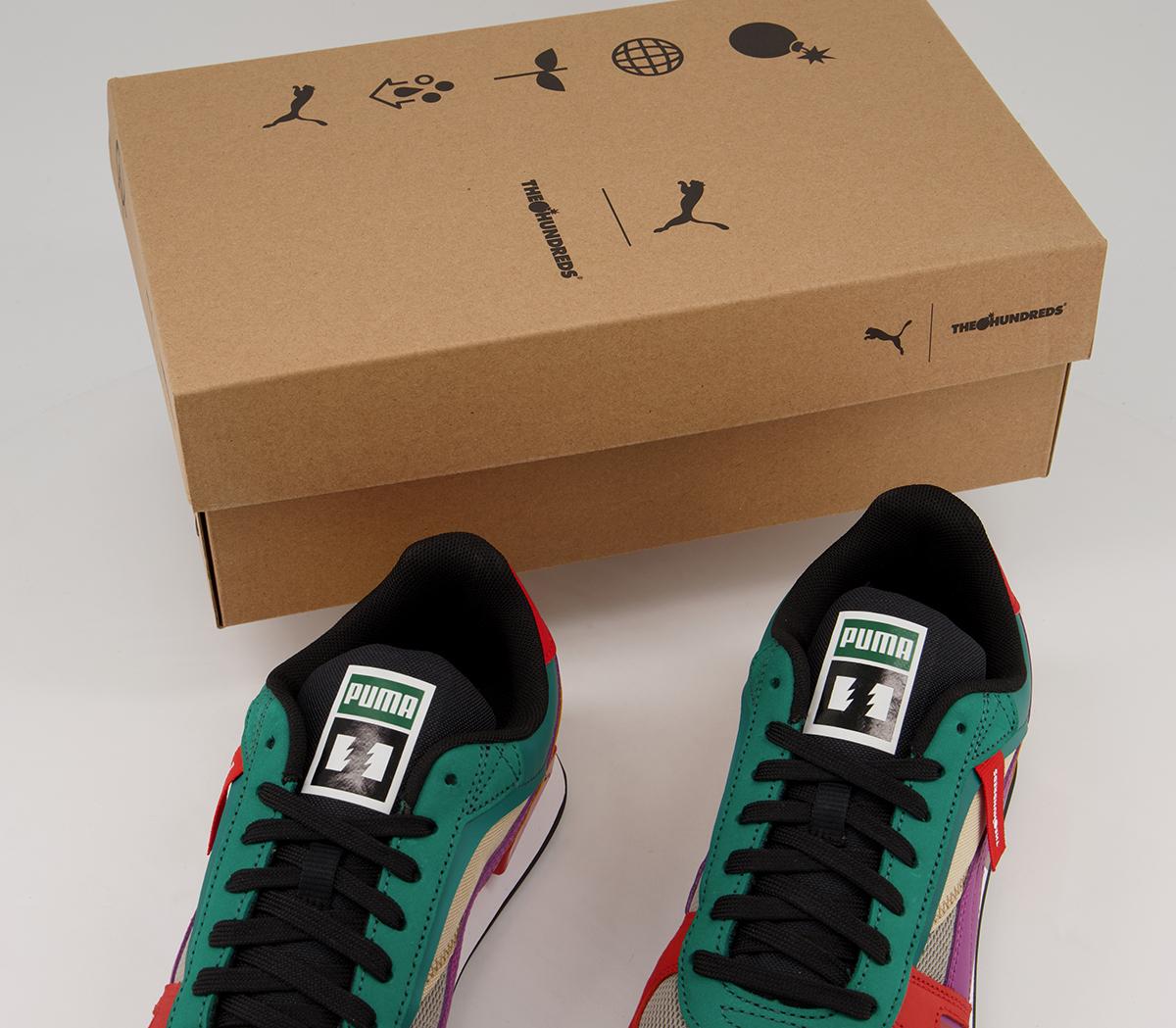 Puma Future Rider Trainers Puma Future Rider Trainers The Hundreds Molten Lava Amethyst Puma White
