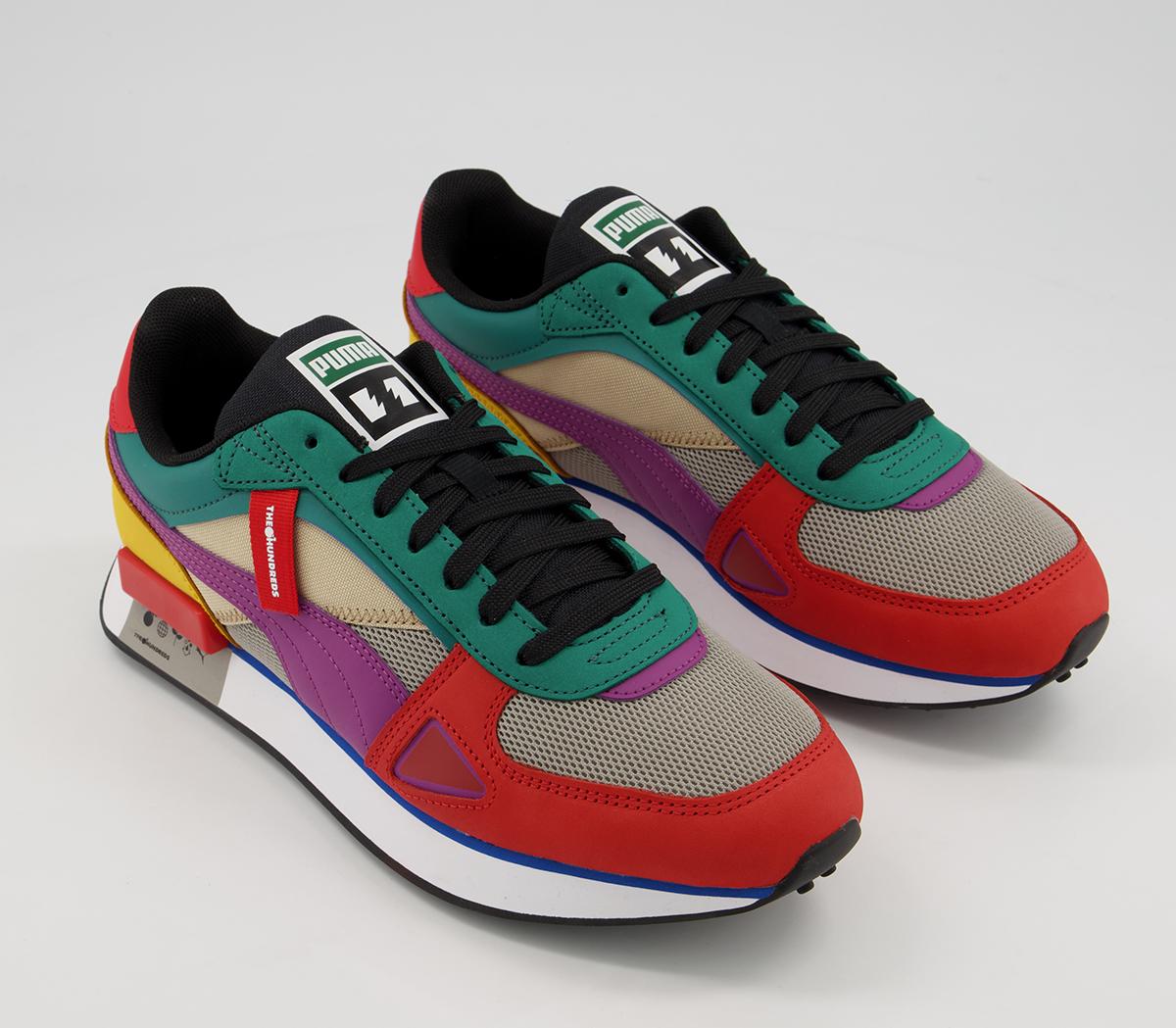 Puma Future Rider Trainers Puma Future Rider Trainers The Hundreds Molten Lava Amethyst Puma White