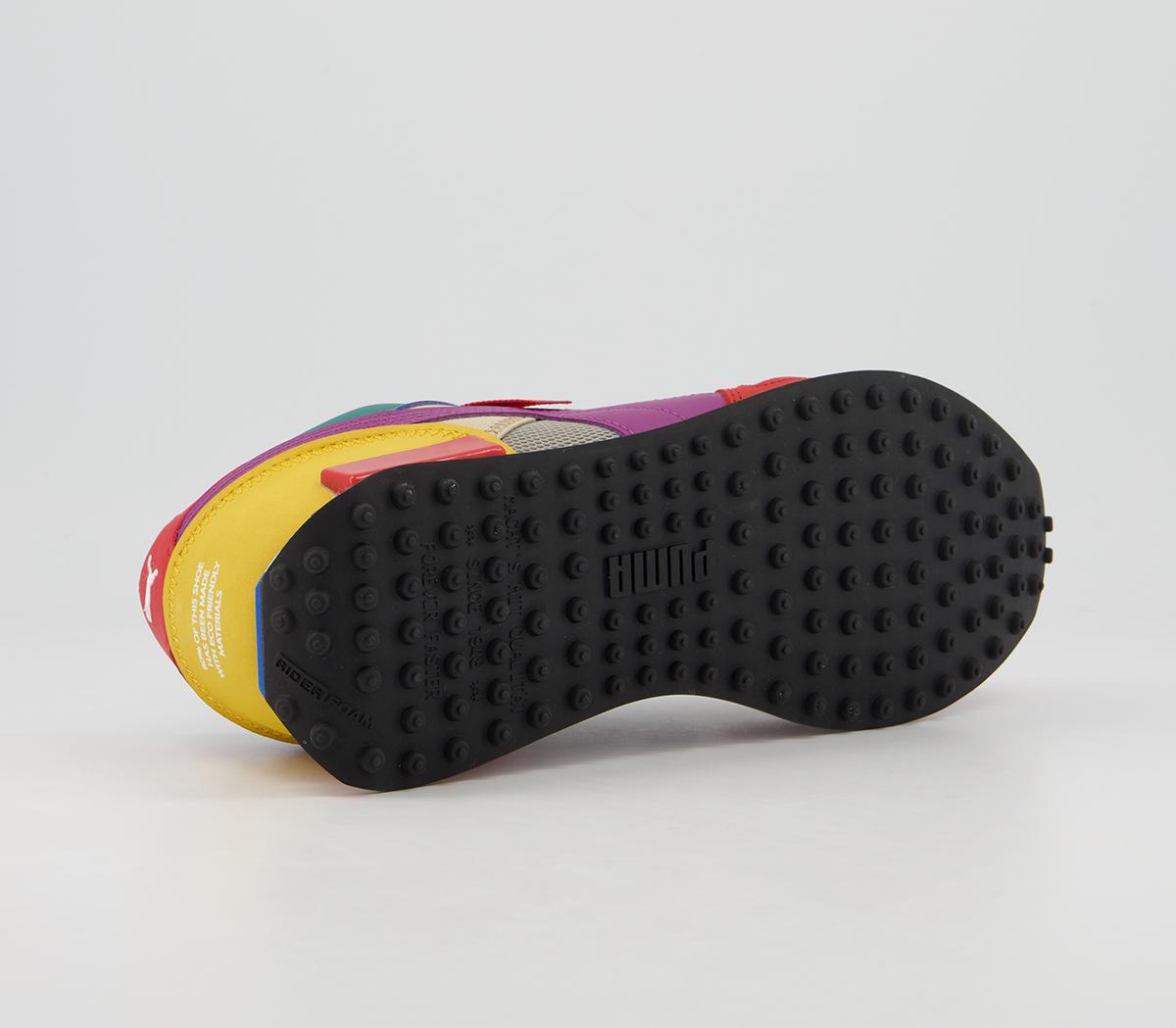 Puma Future Rider Trainers Puma Future Rider Trainers The Hundreds Molten Lava Amethyst Puma White