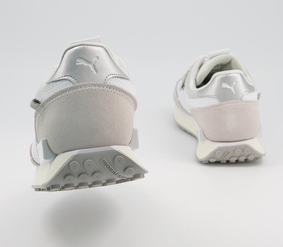 Puma Future Rider Trainers Puma Future Rider Trainers Grey Violet White Marshmallow