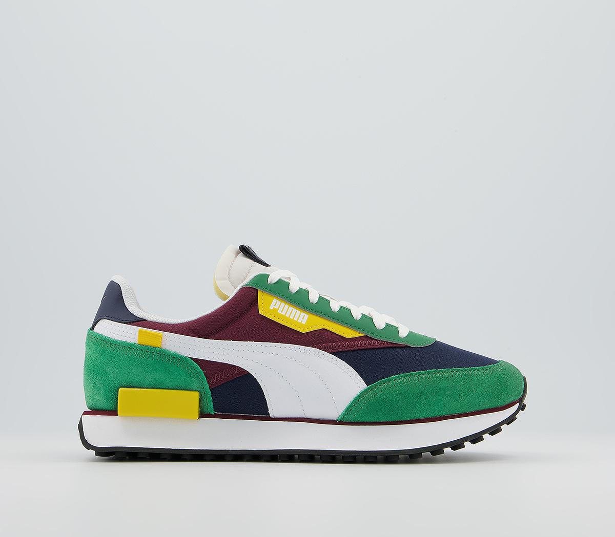 Puma trainers best sale green kids