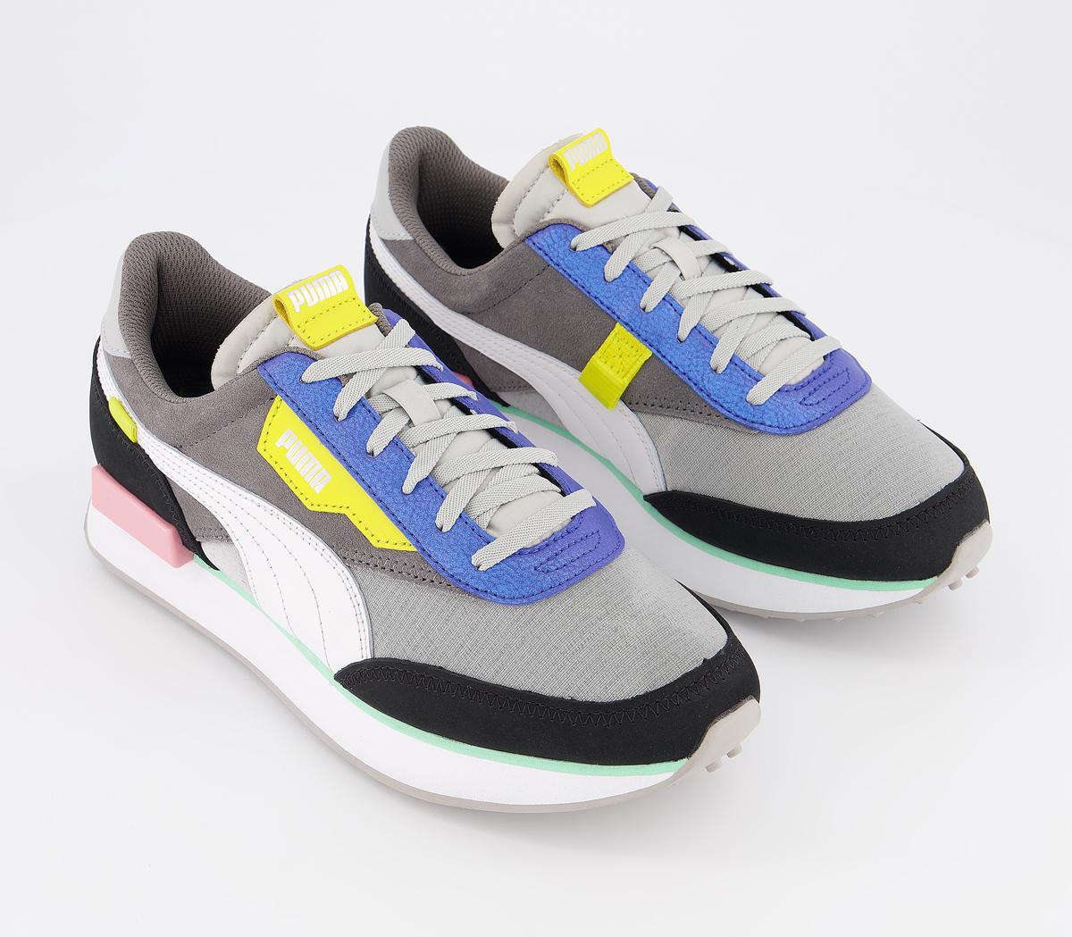 PUMA Rider Mix Trainers Gray Violet Puma Black - Women's Trainers