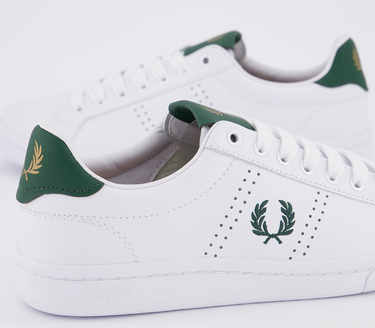 fred perry b721 leather white