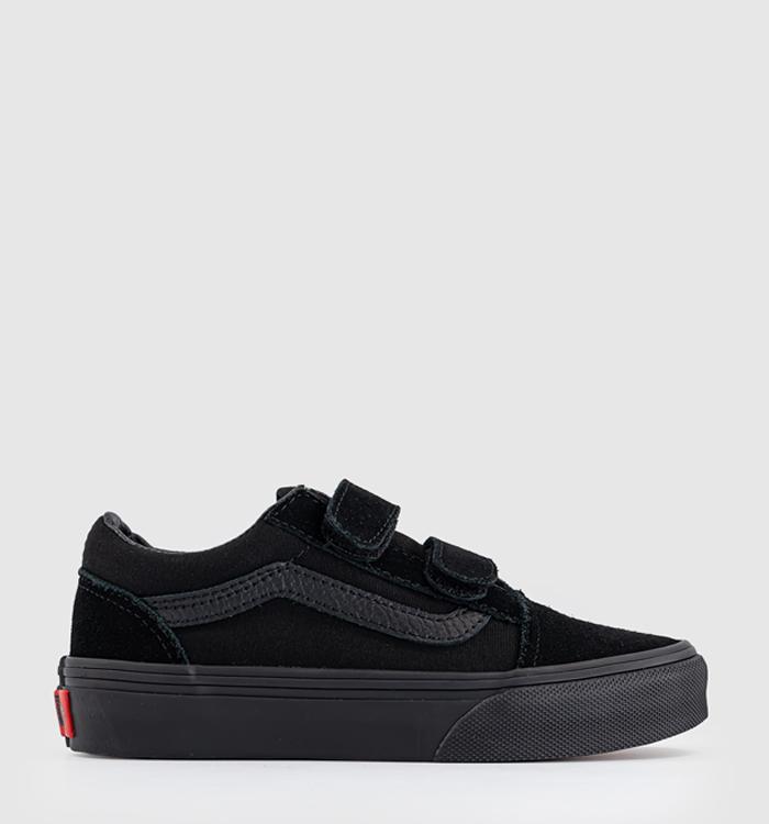 Vans Old Skool V Kids Black Mono