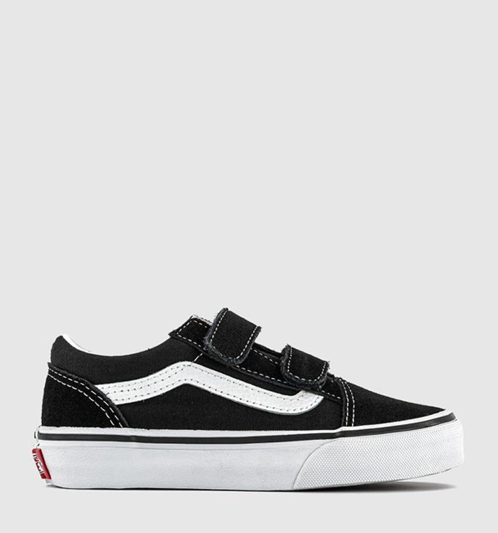 Vans Old Skool V Kids Trainers Black True White