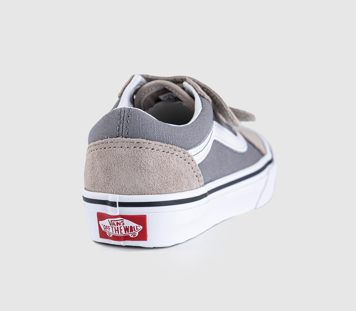 VansOld Skool V Kids TrainersTwo Tone Frost Grey