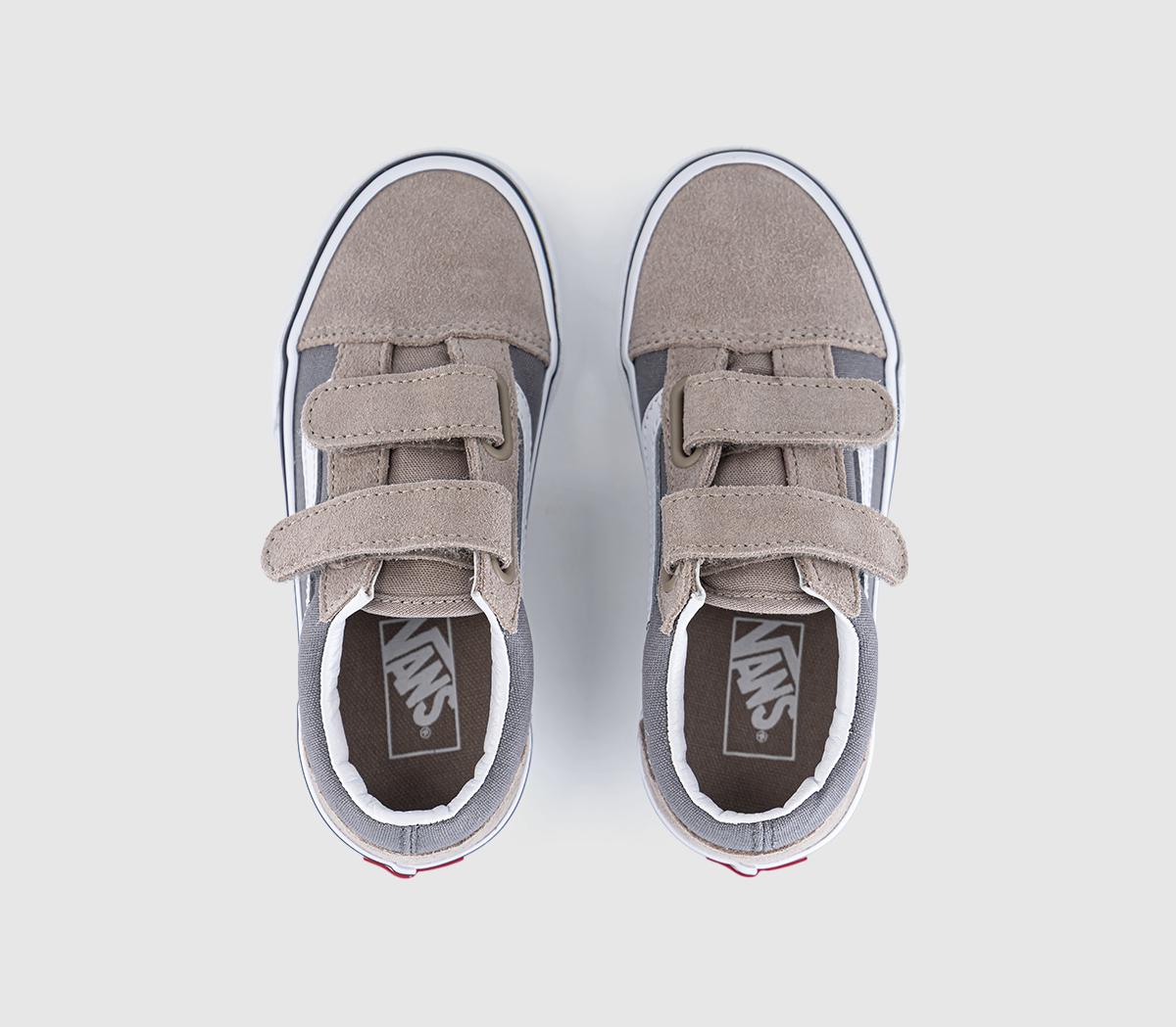 VansOld Skool V Kids TrainersTwo Tone Frost Grey