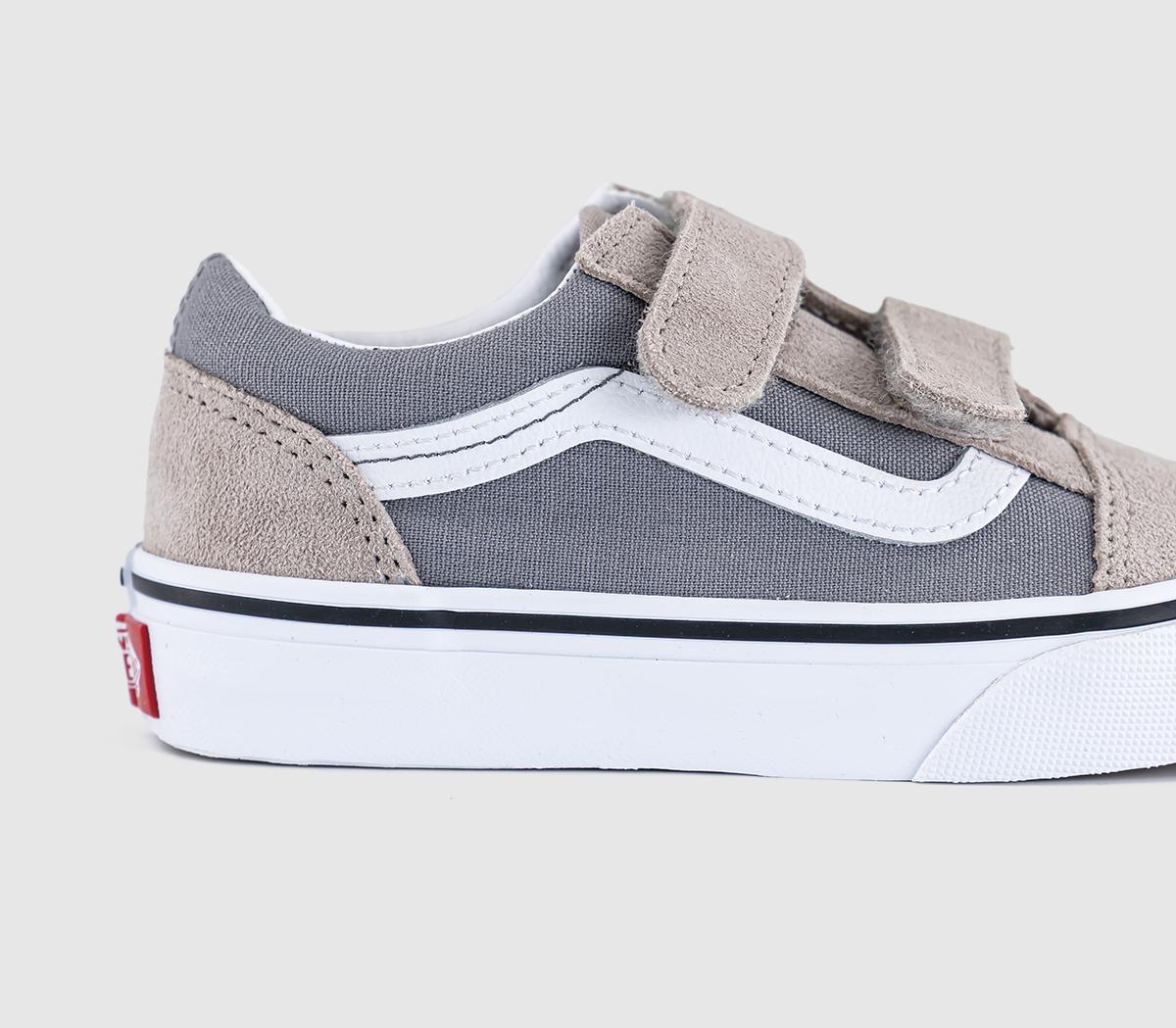 VansOld Skool V Kids TrainersTwo Tone Frost Grey