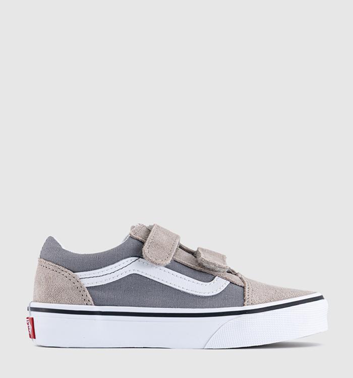 Vans Old Skool V Kids Trainers Two Tone Frost Grey