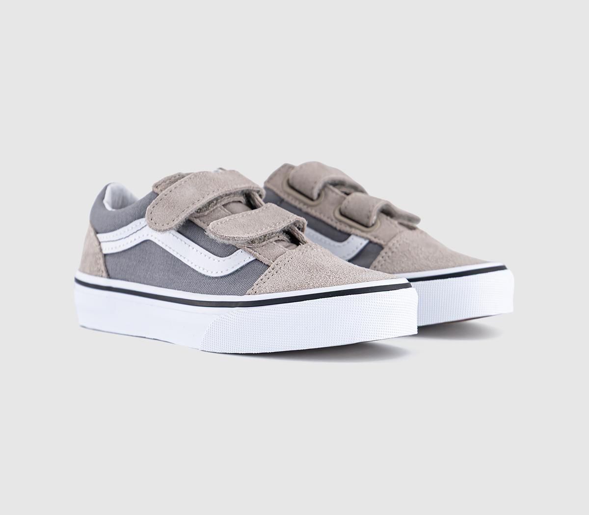 VansOld Skool V Kids TrainersTwo Tone Frost Grey