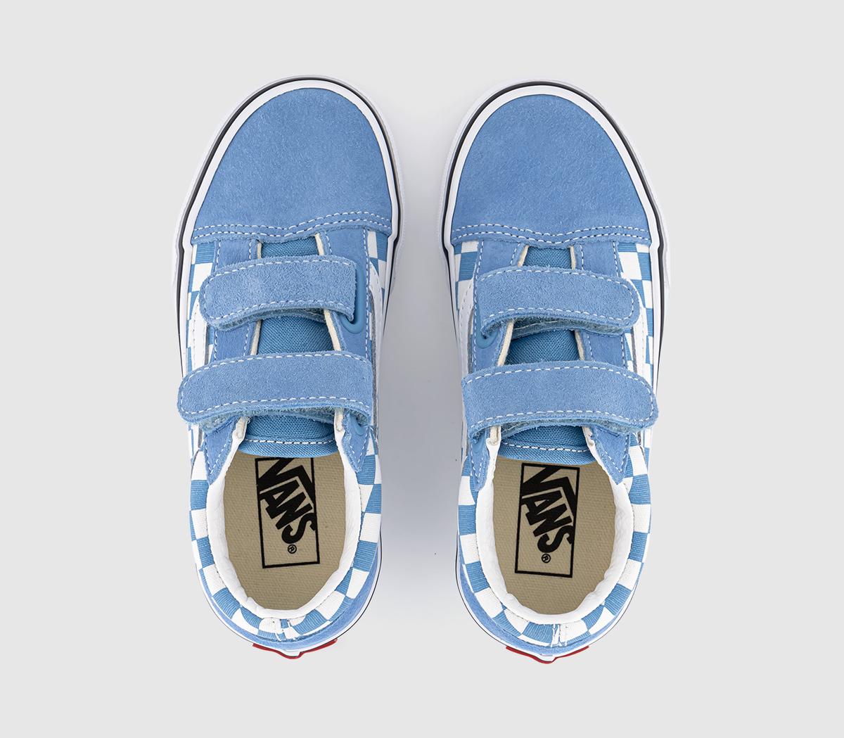 VansOld Skool Kids Trainers VansOld Skool Kids TrainersColor Theory Checkerboard Heritage Blue
