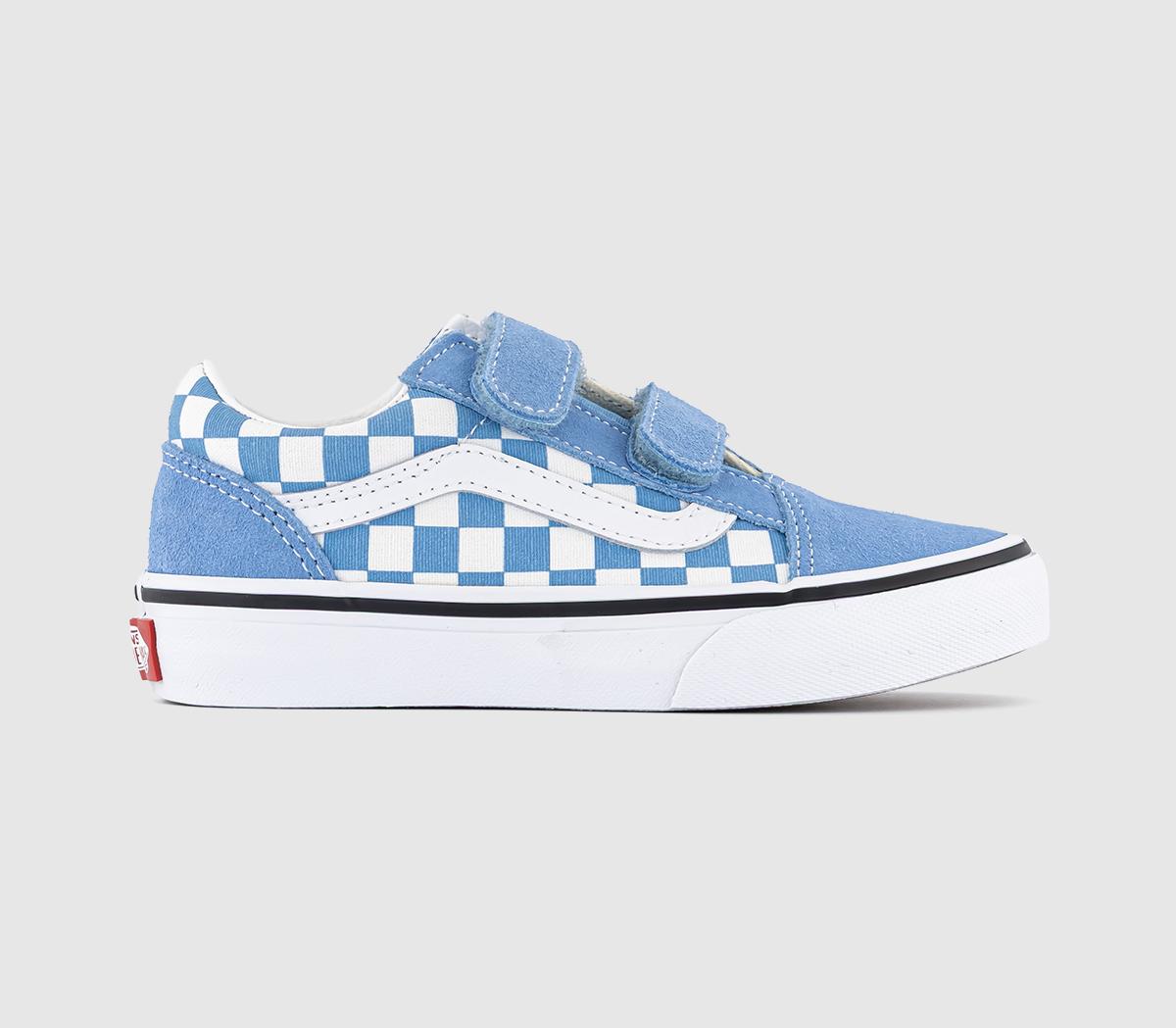 VansOld Skool Kids Trainers VansOld Skool Kids TrainersColor Theory Checkerboard Heritage Blue