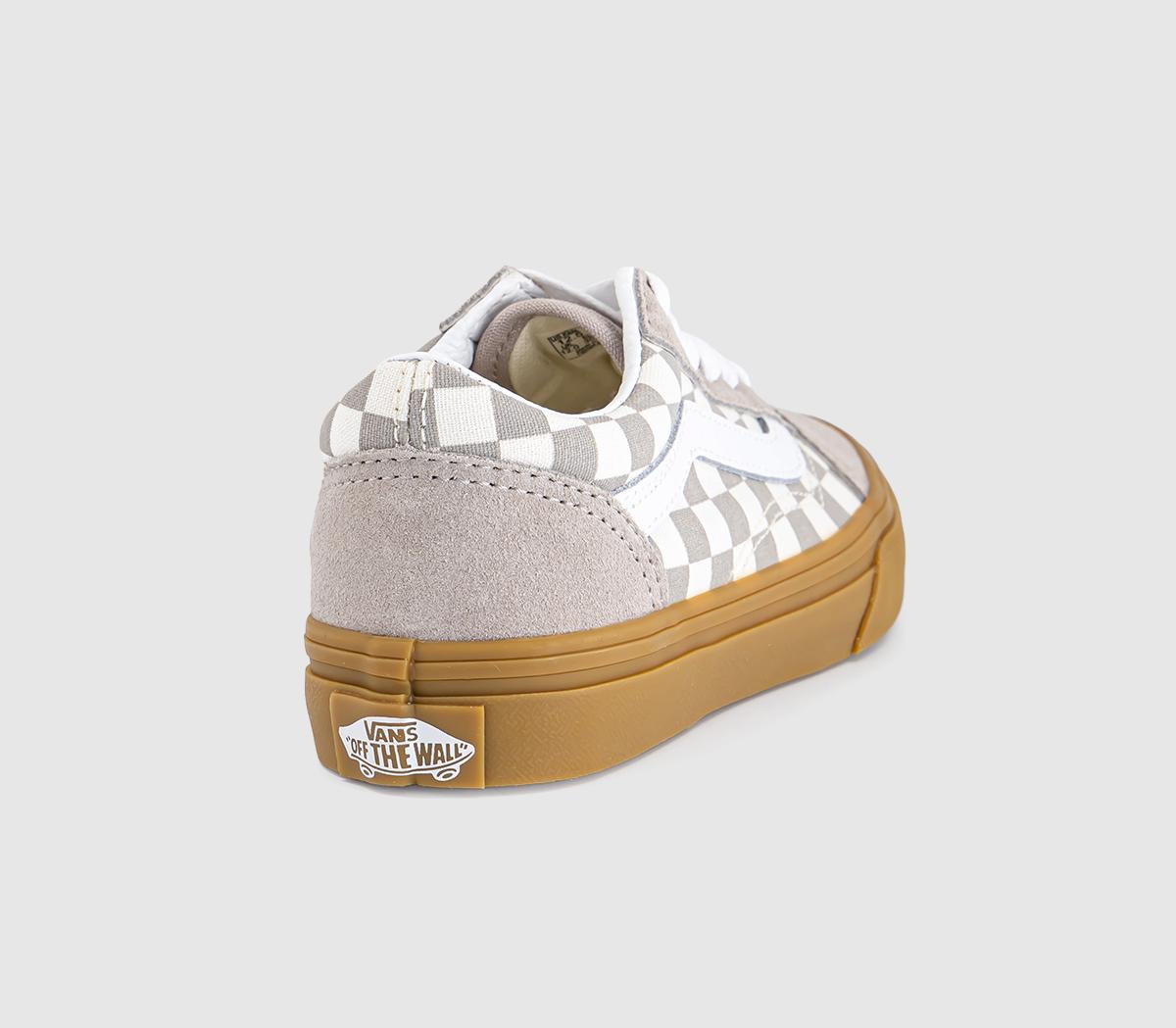 VansOld Skool Kids TrainersGum Check Mushroom